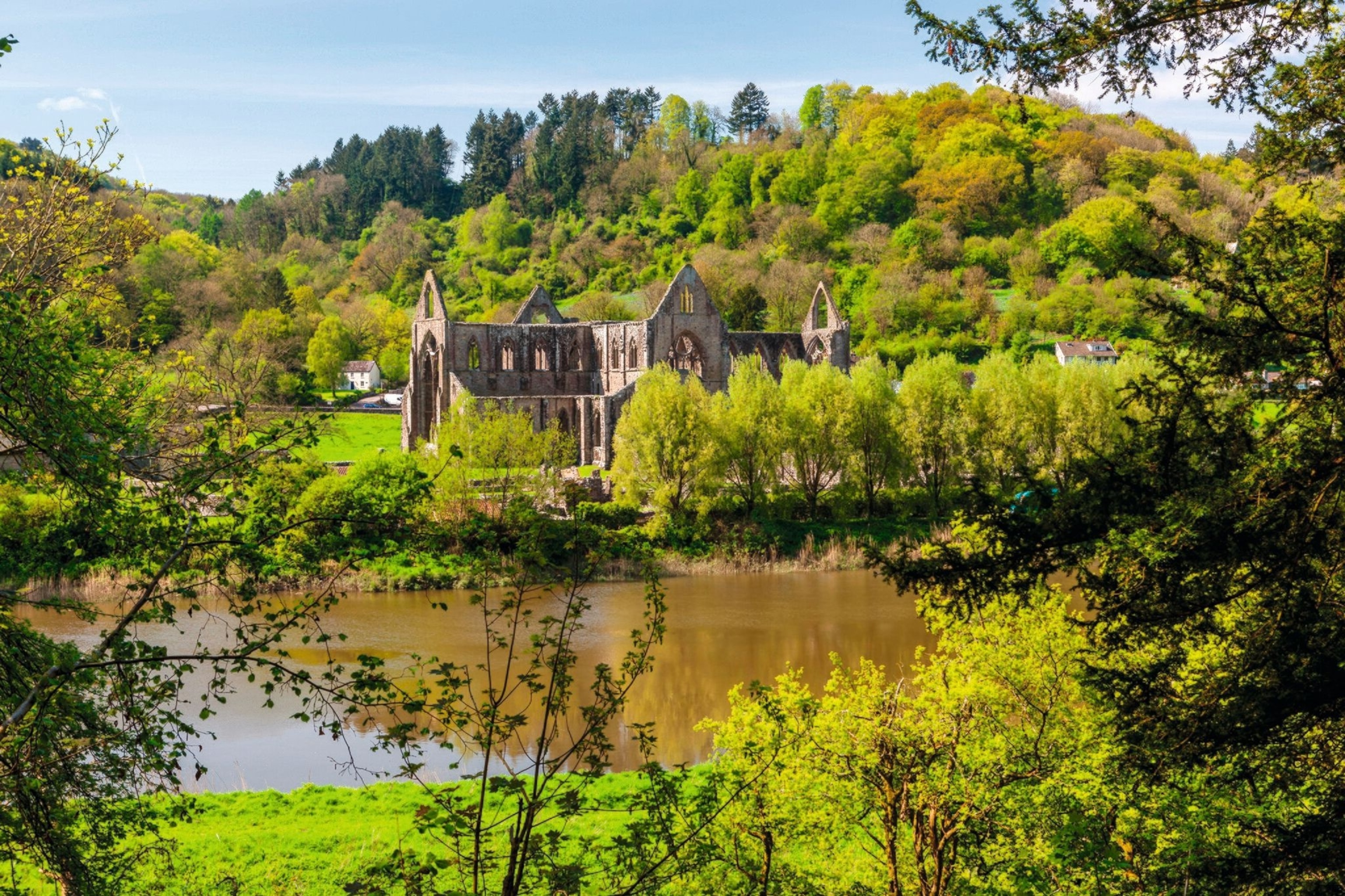 The ruins of Tintern Abbey.