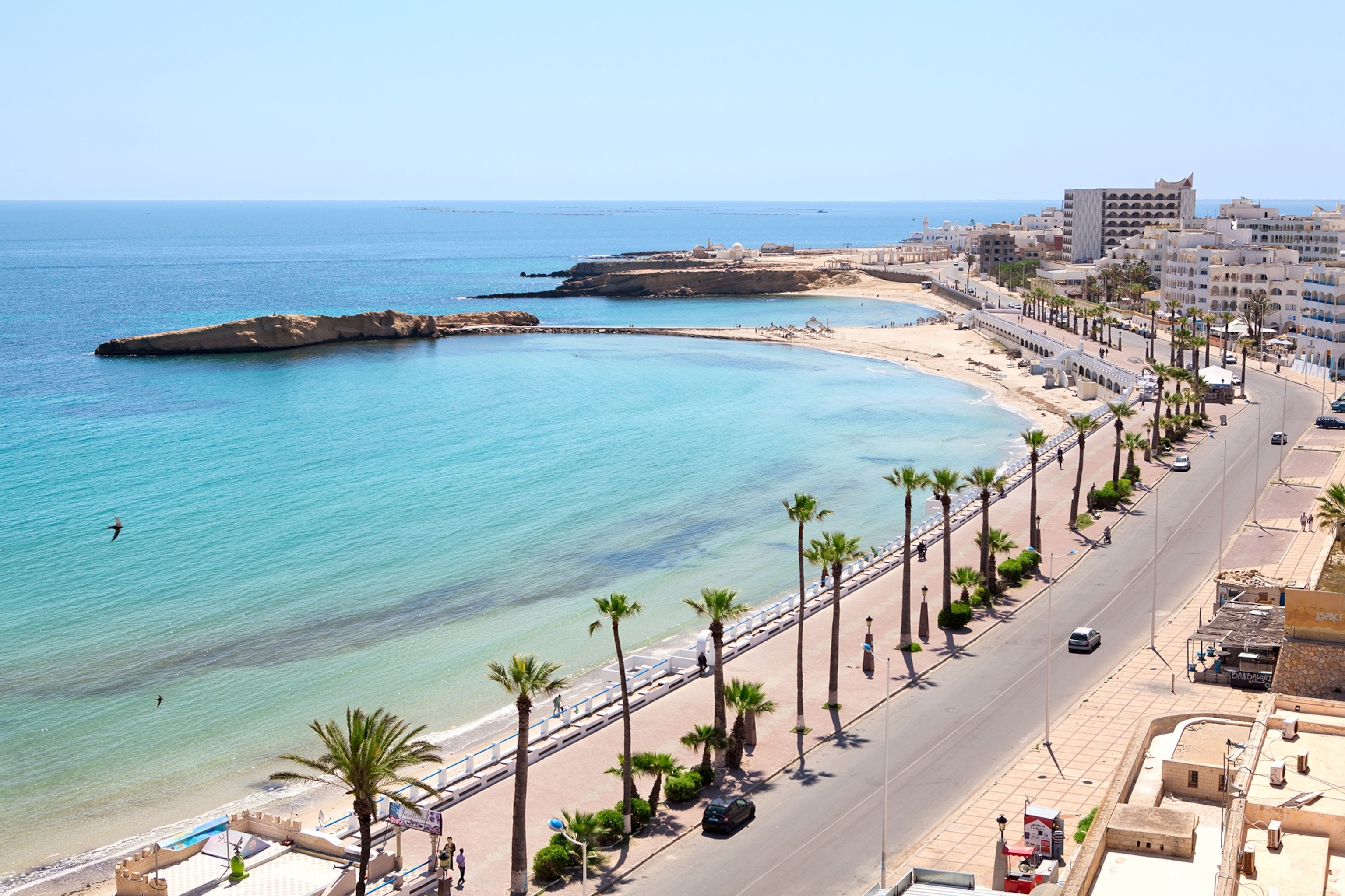the coast of Monastir, Tunisia