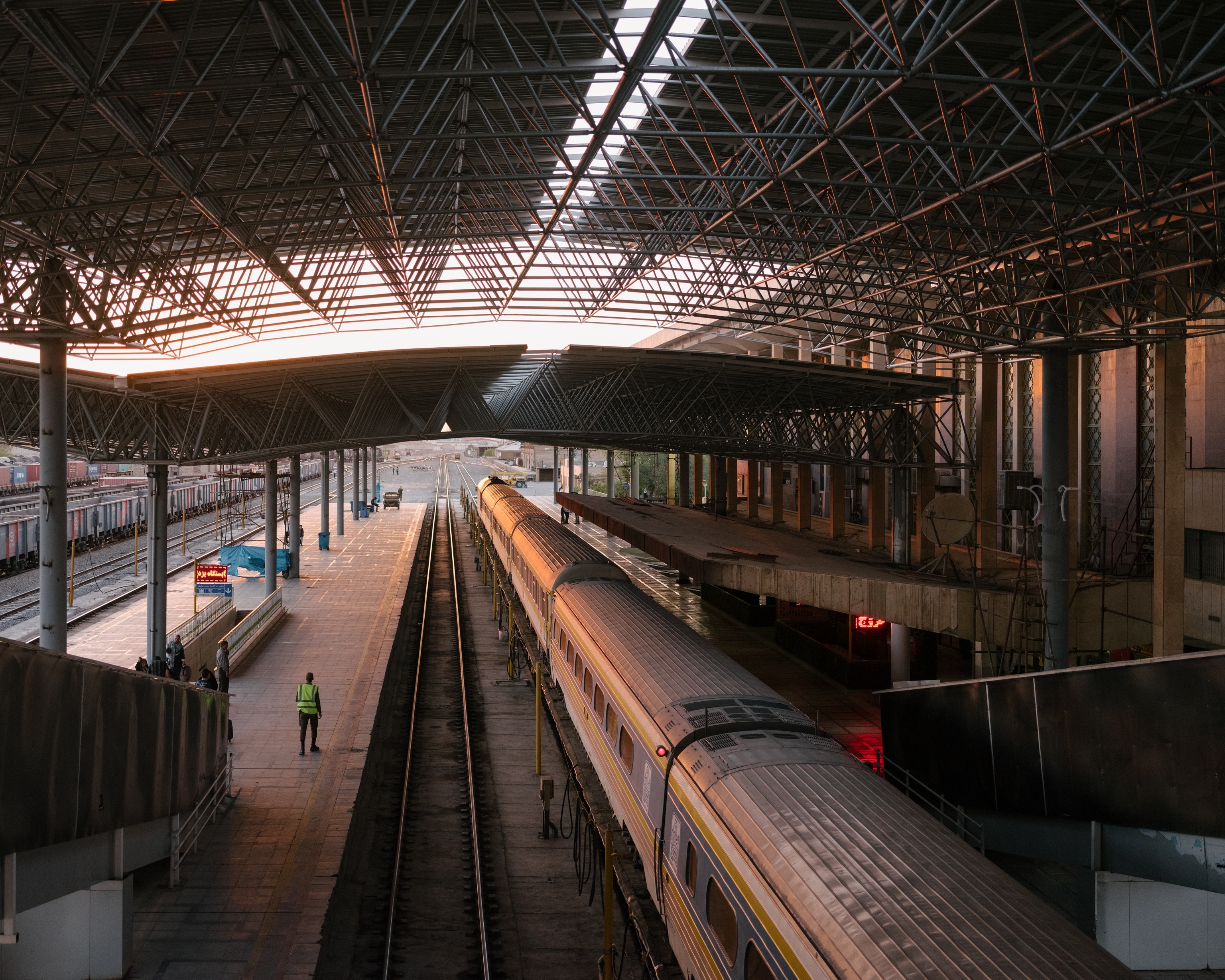 An overview of the Train station in Yazd city