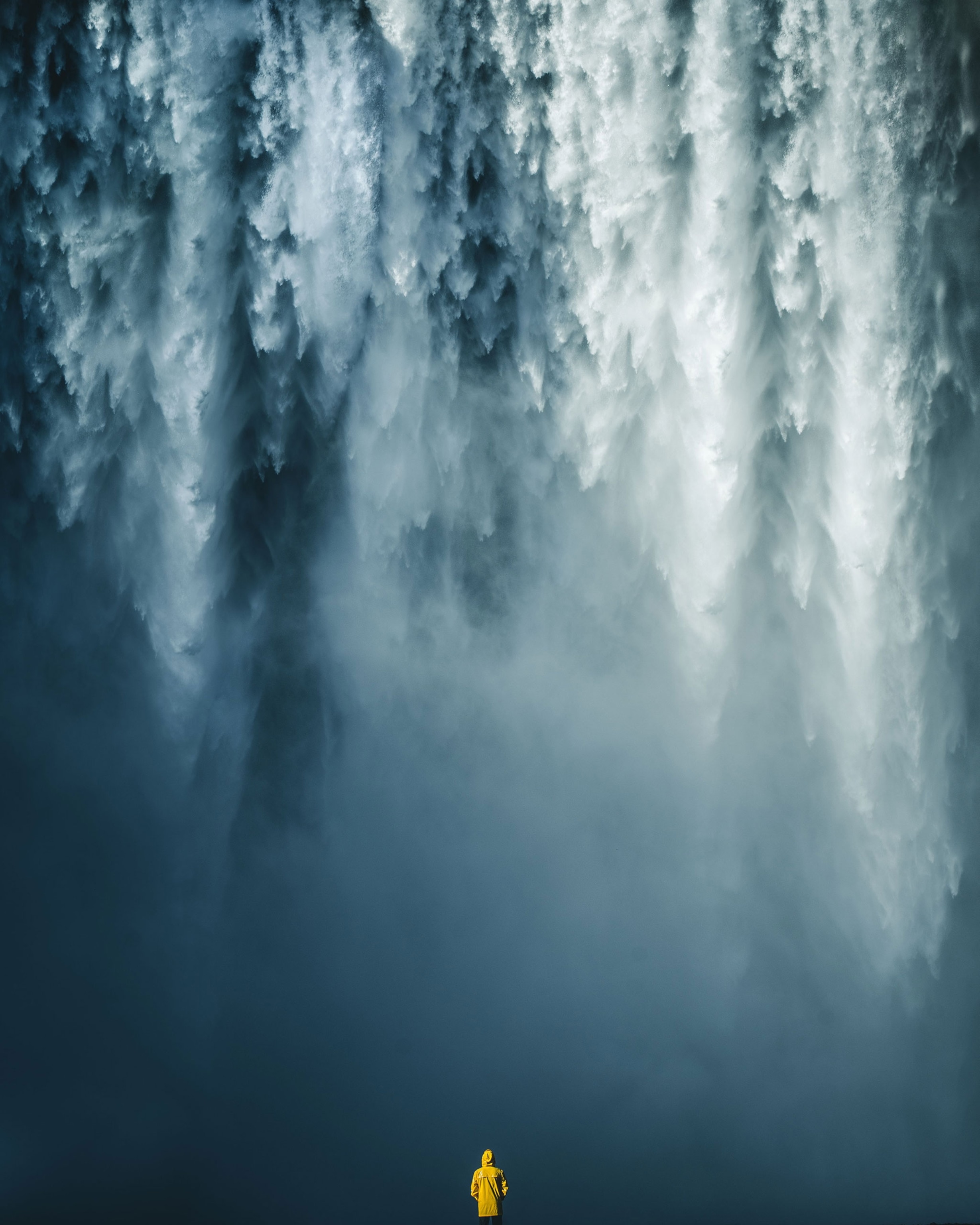 a waterfall