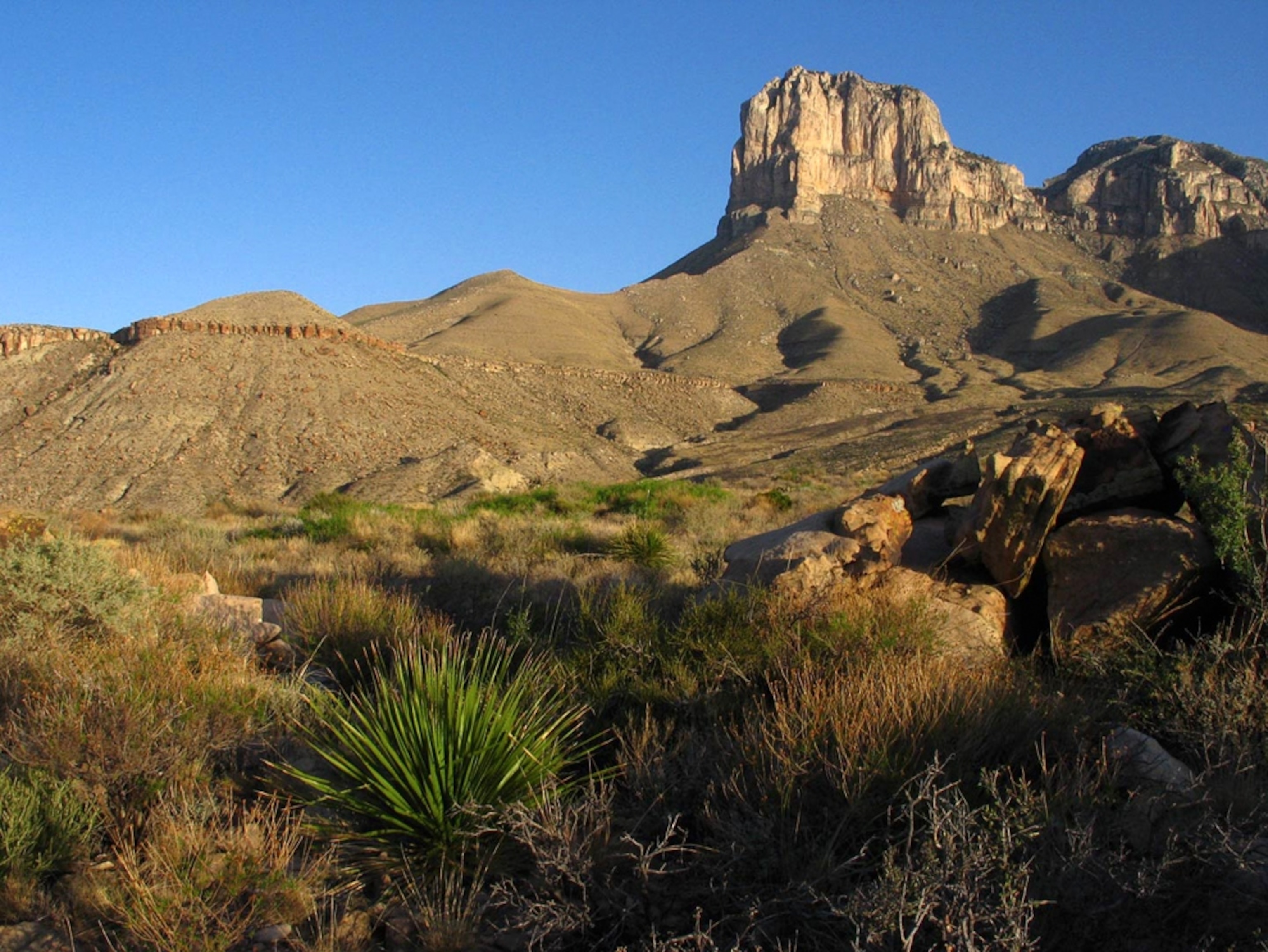 Desert peaks in Guadalupe Mountains National Park, Texas