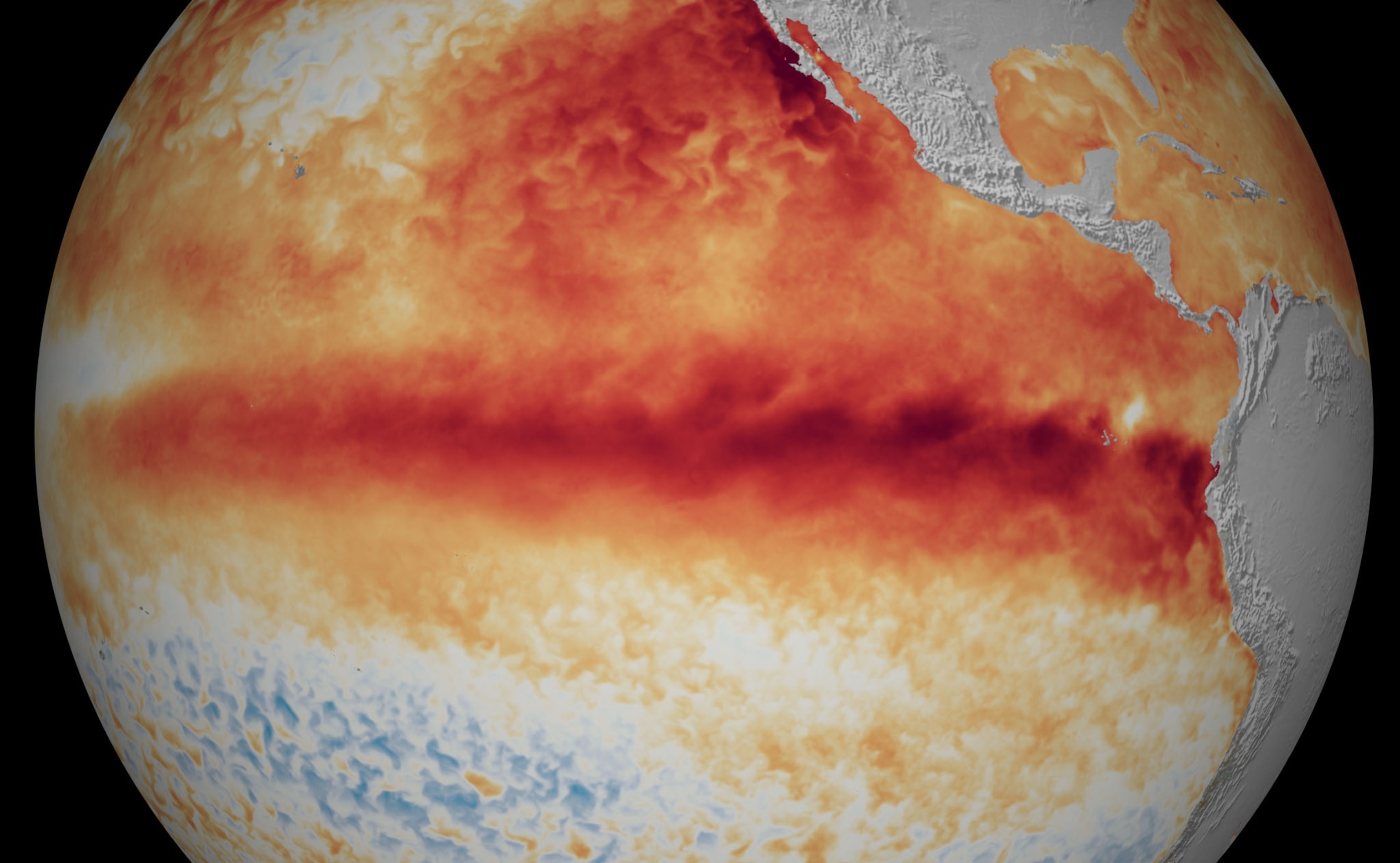 Earth surface temperatures.