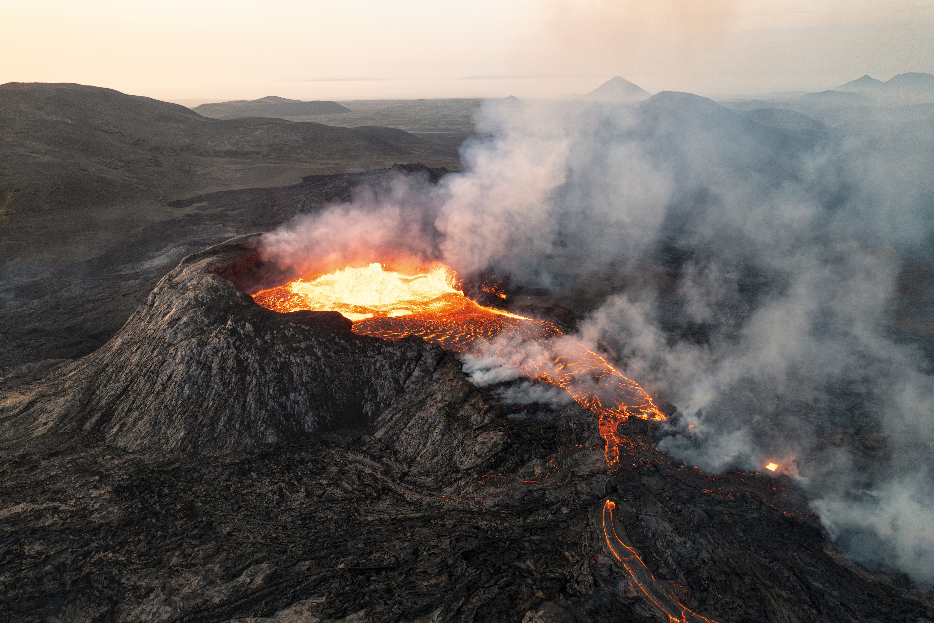 Volcano eruption