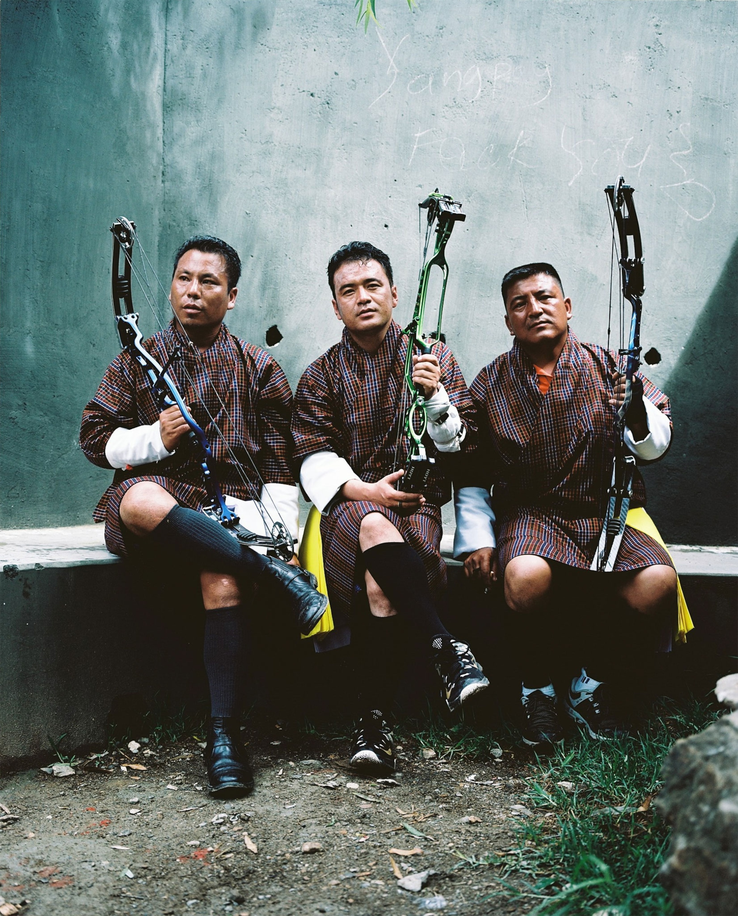 people in the mountains of Bhutan