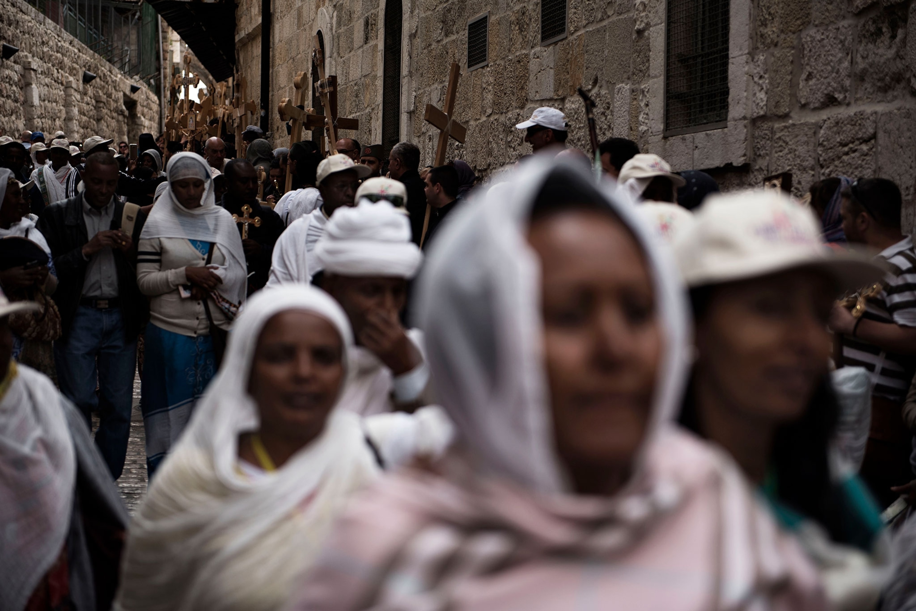 Good Friday processional in Jerusalem
