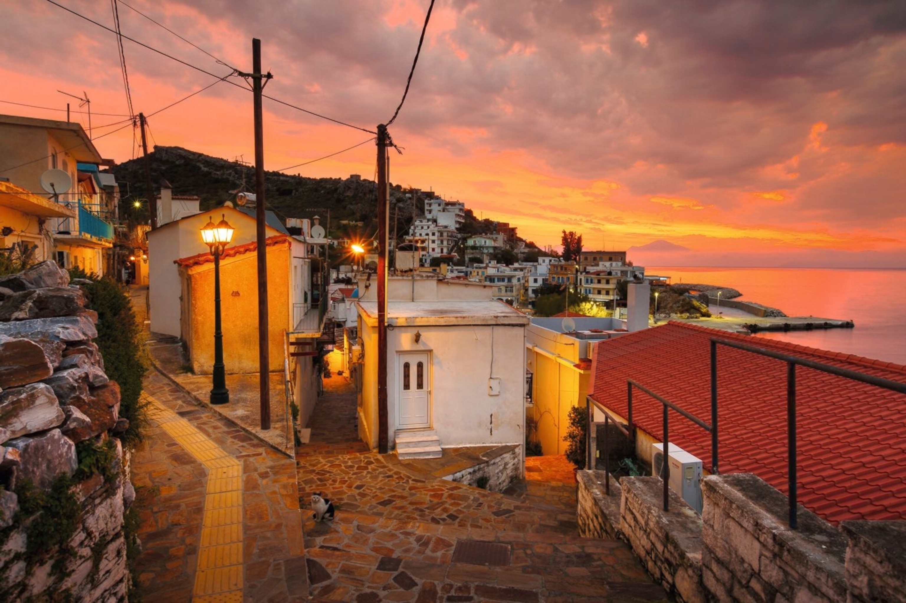 Agios Kirykos village on Ikaria.