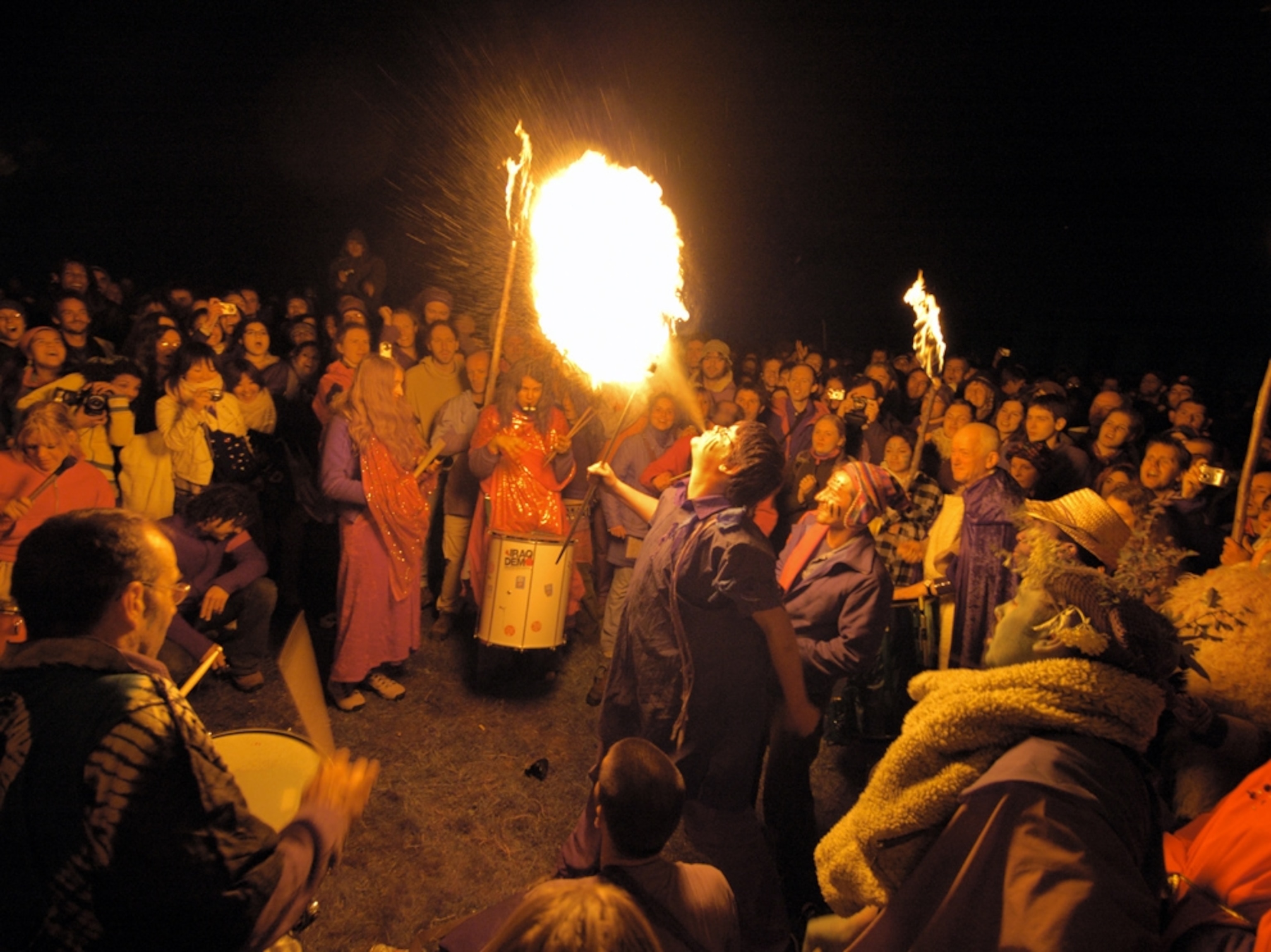 Fire breather at Stonehenge
