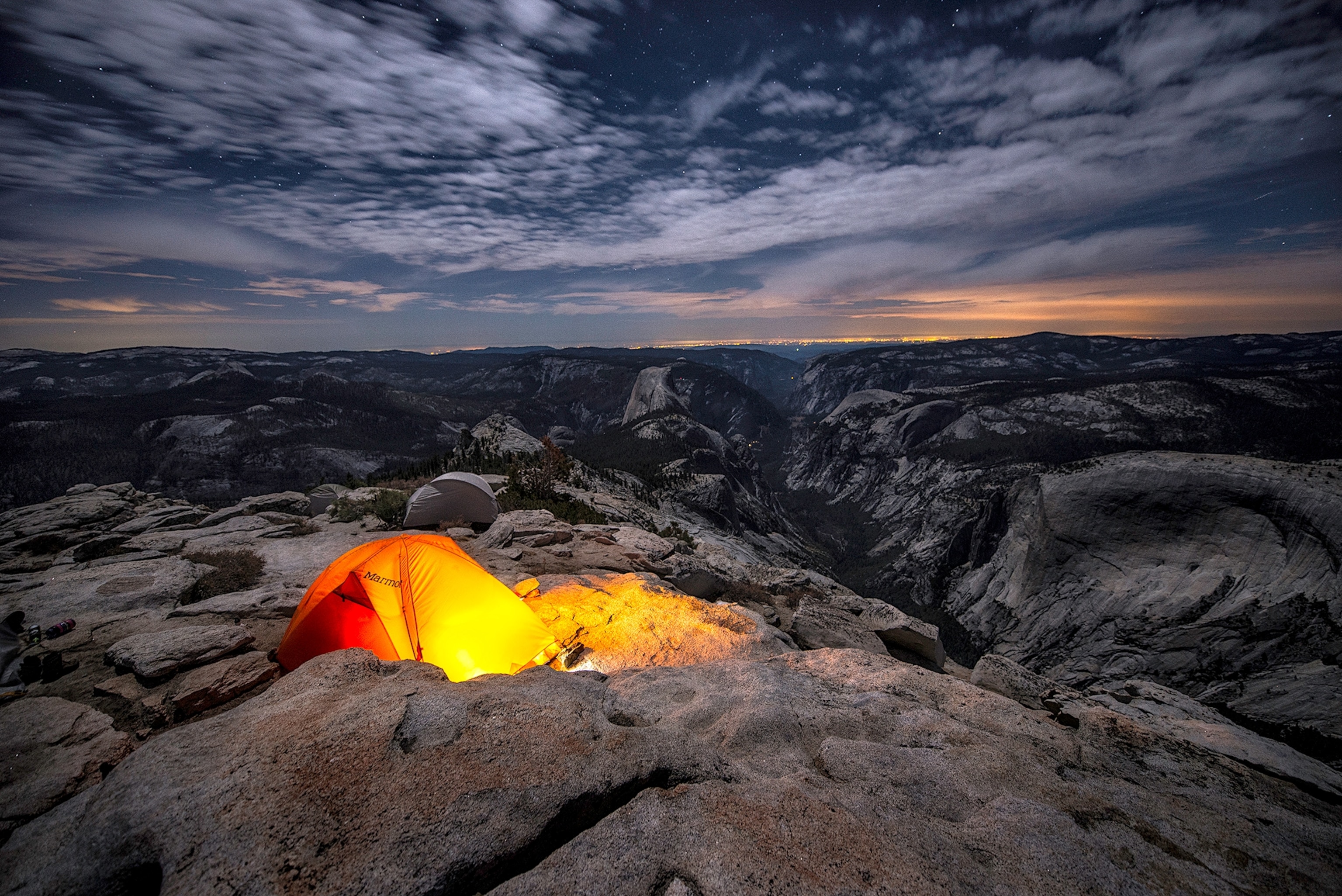camping at Glacier Point and Clouds Rest in Yosemite National Park, California