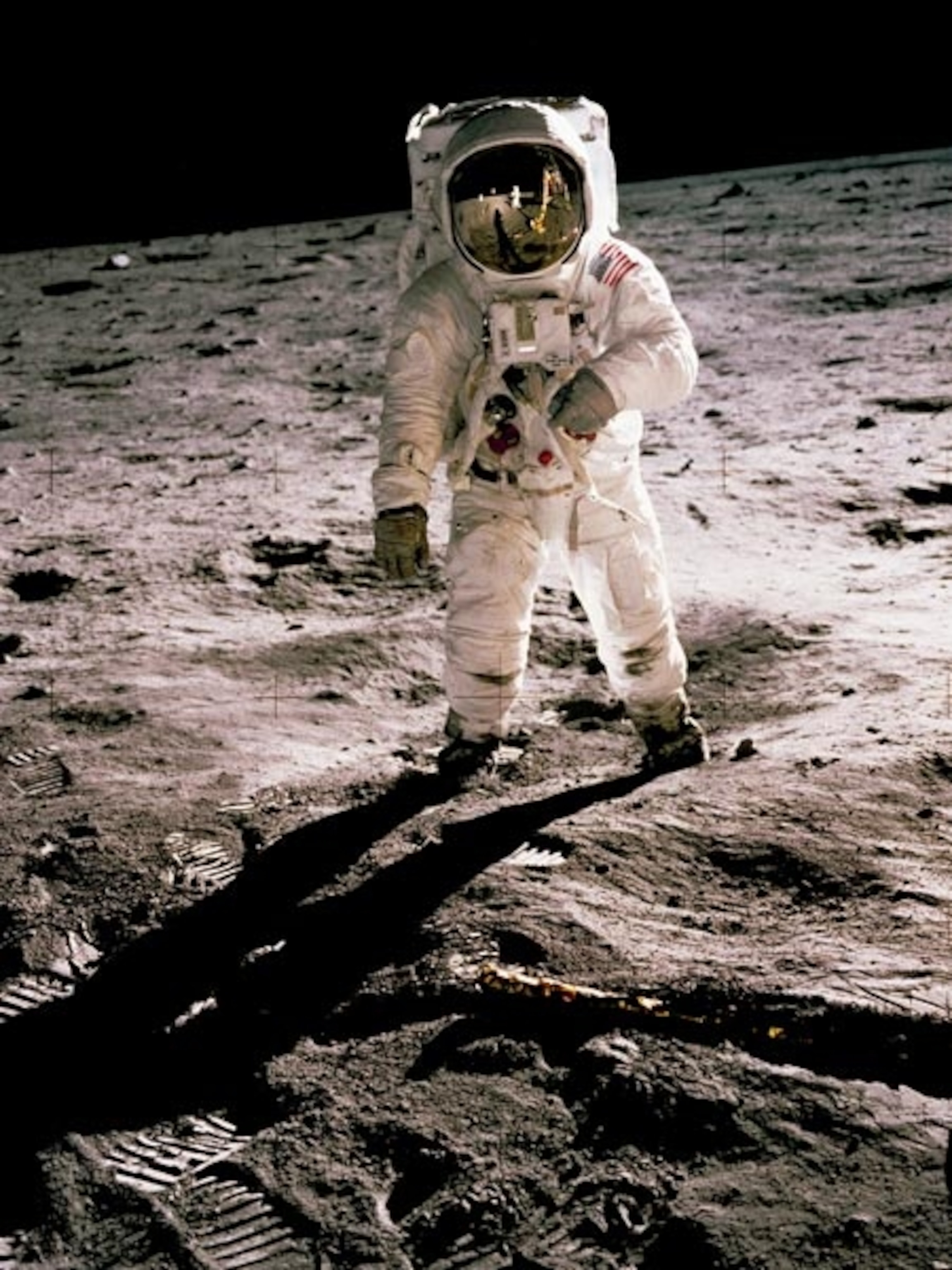 Apollo 11 astronaut Buzz Aldrin on the moon
