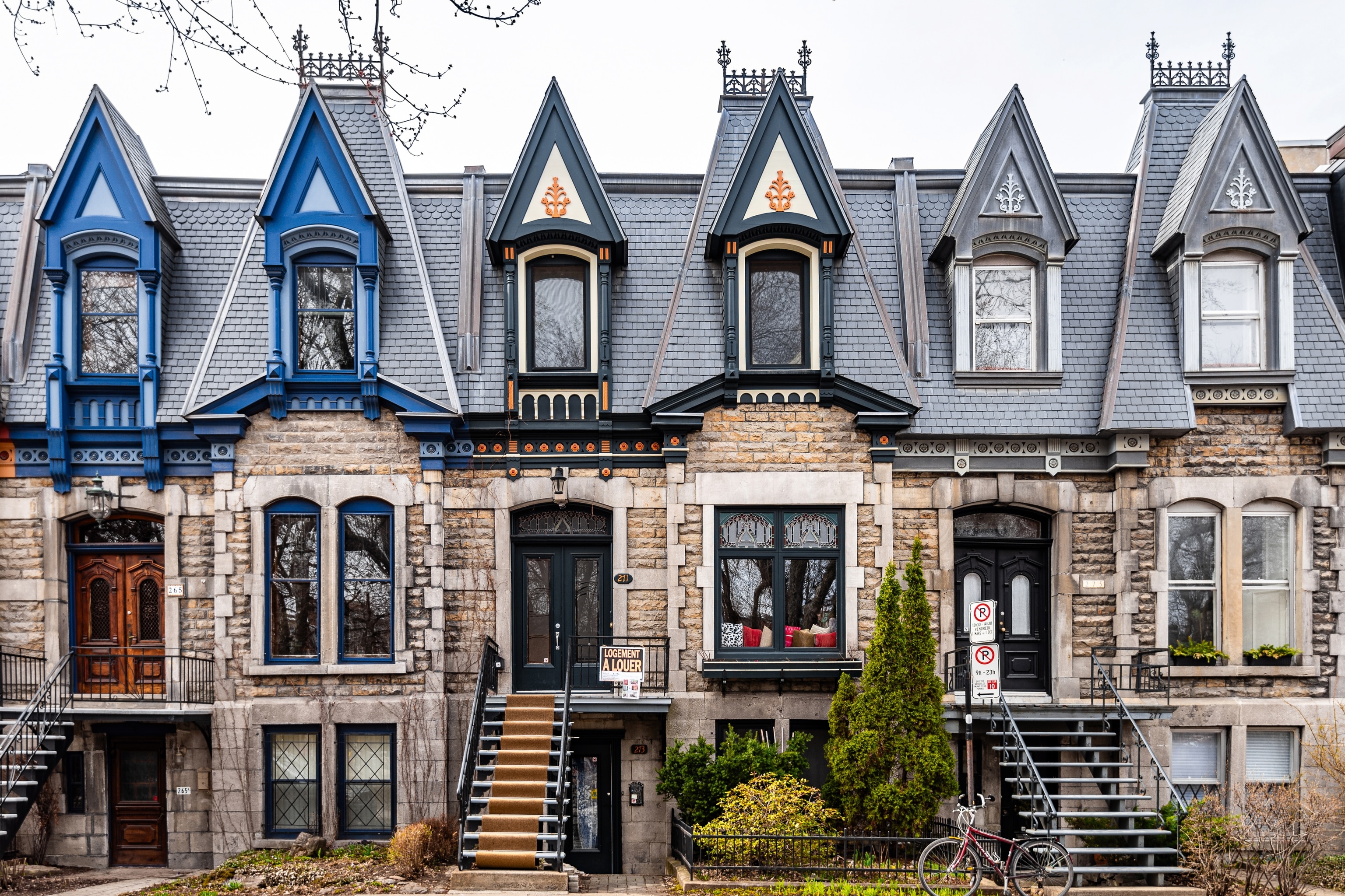Exterior of houses