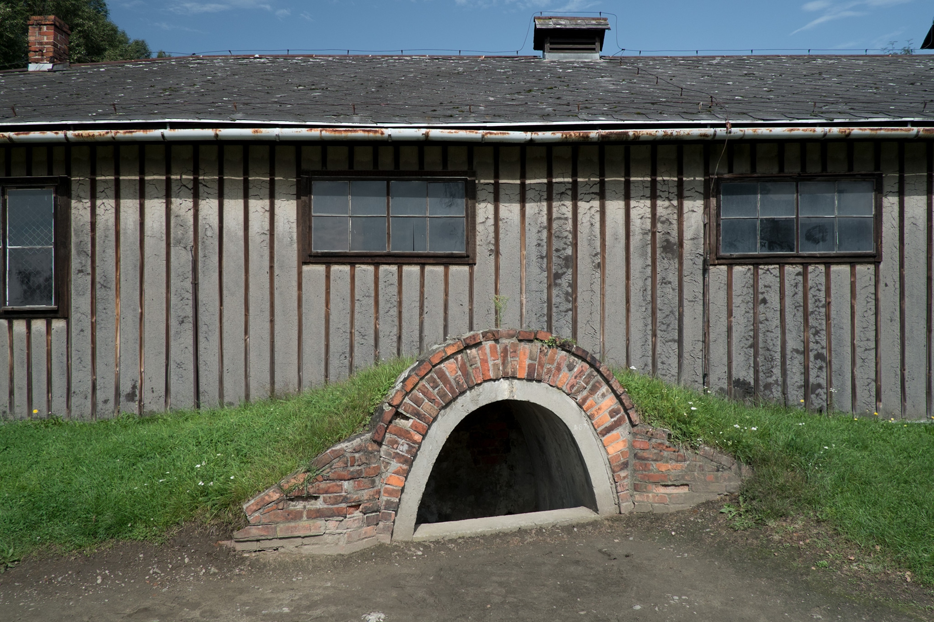 the other side of Auschwitz concentration camp in Poland