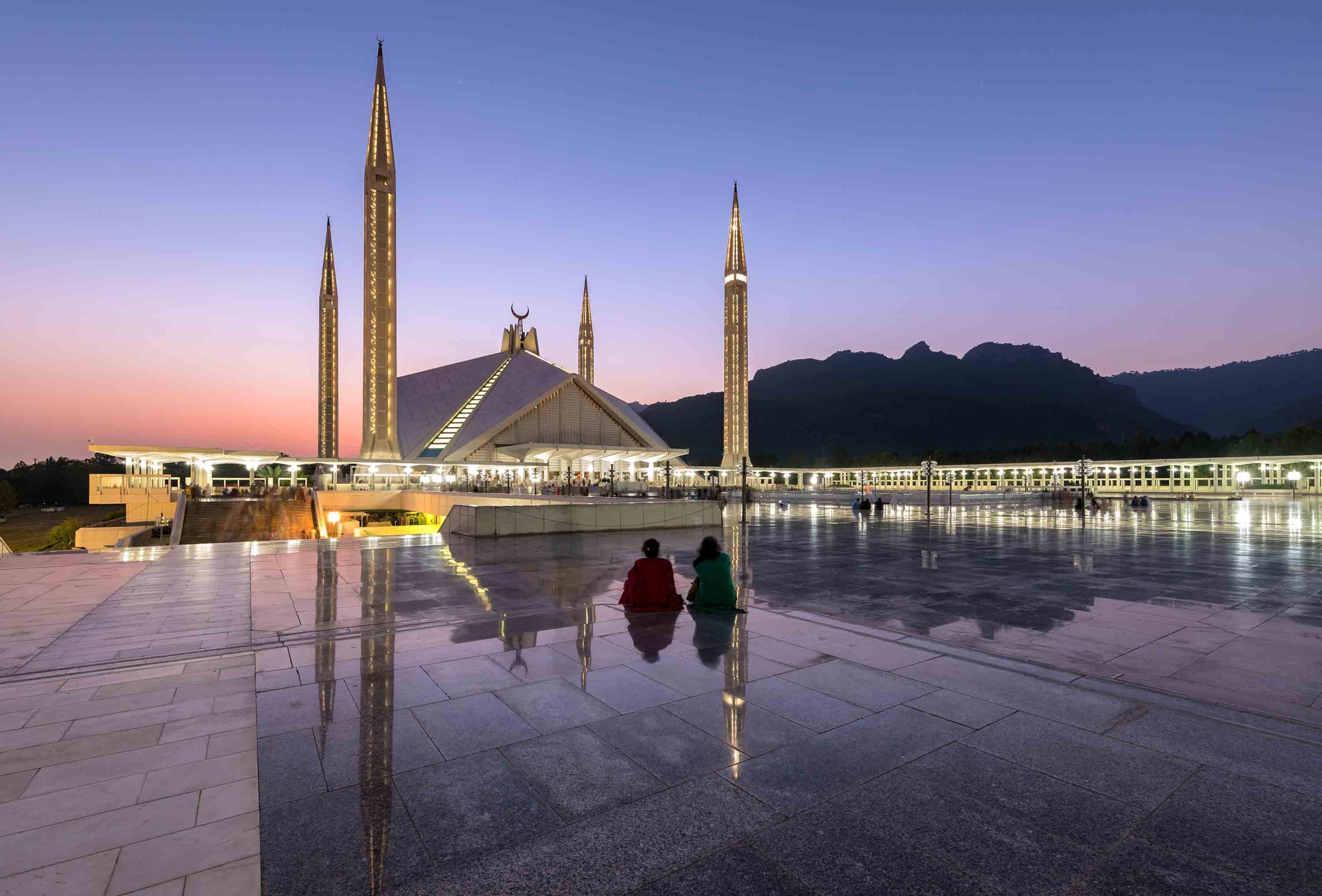 Shah Faisal Mosque in Islamabad capital of Pakistan