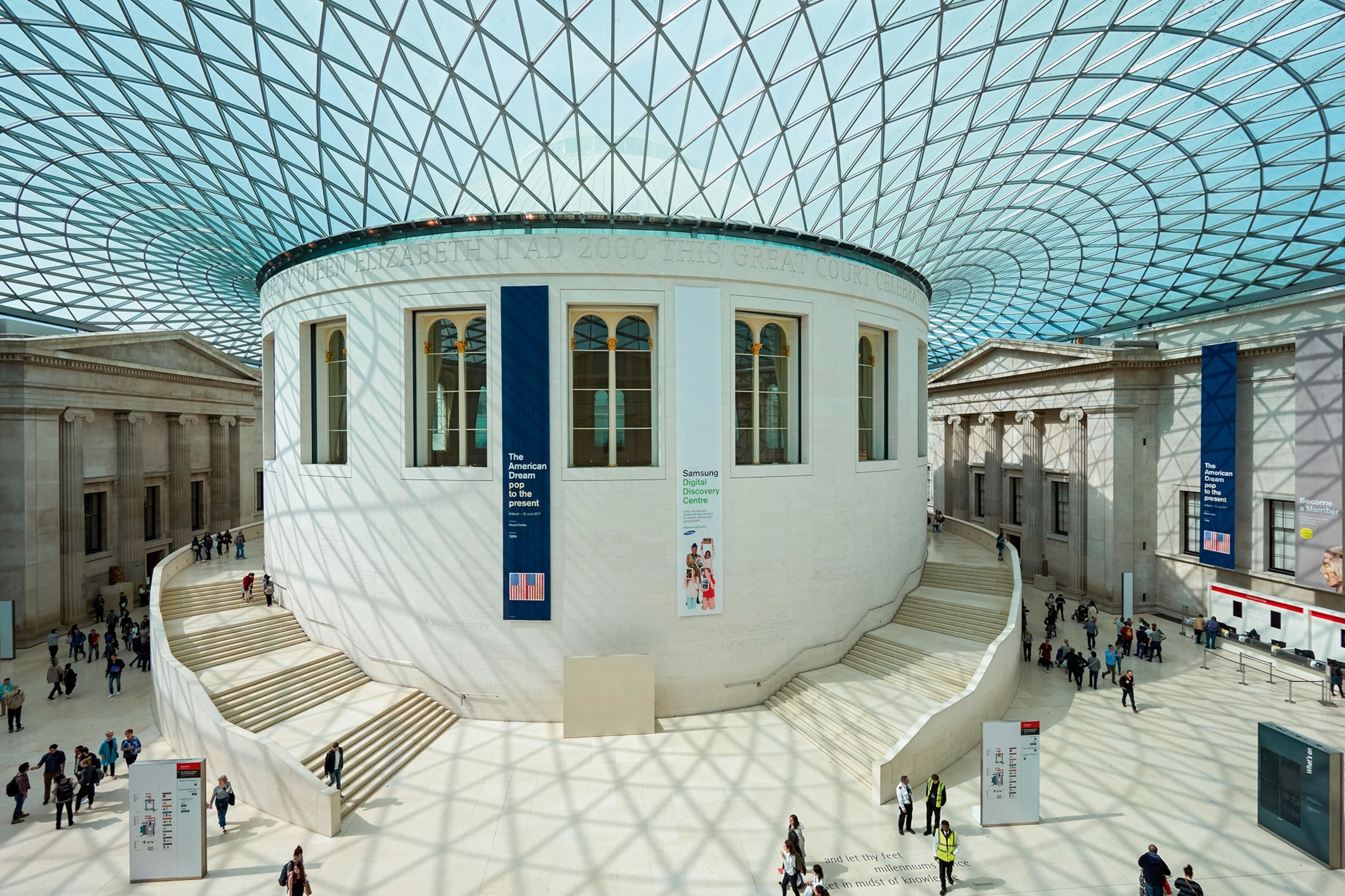 The Queen Elizabeth II Great Court at the British Museum.