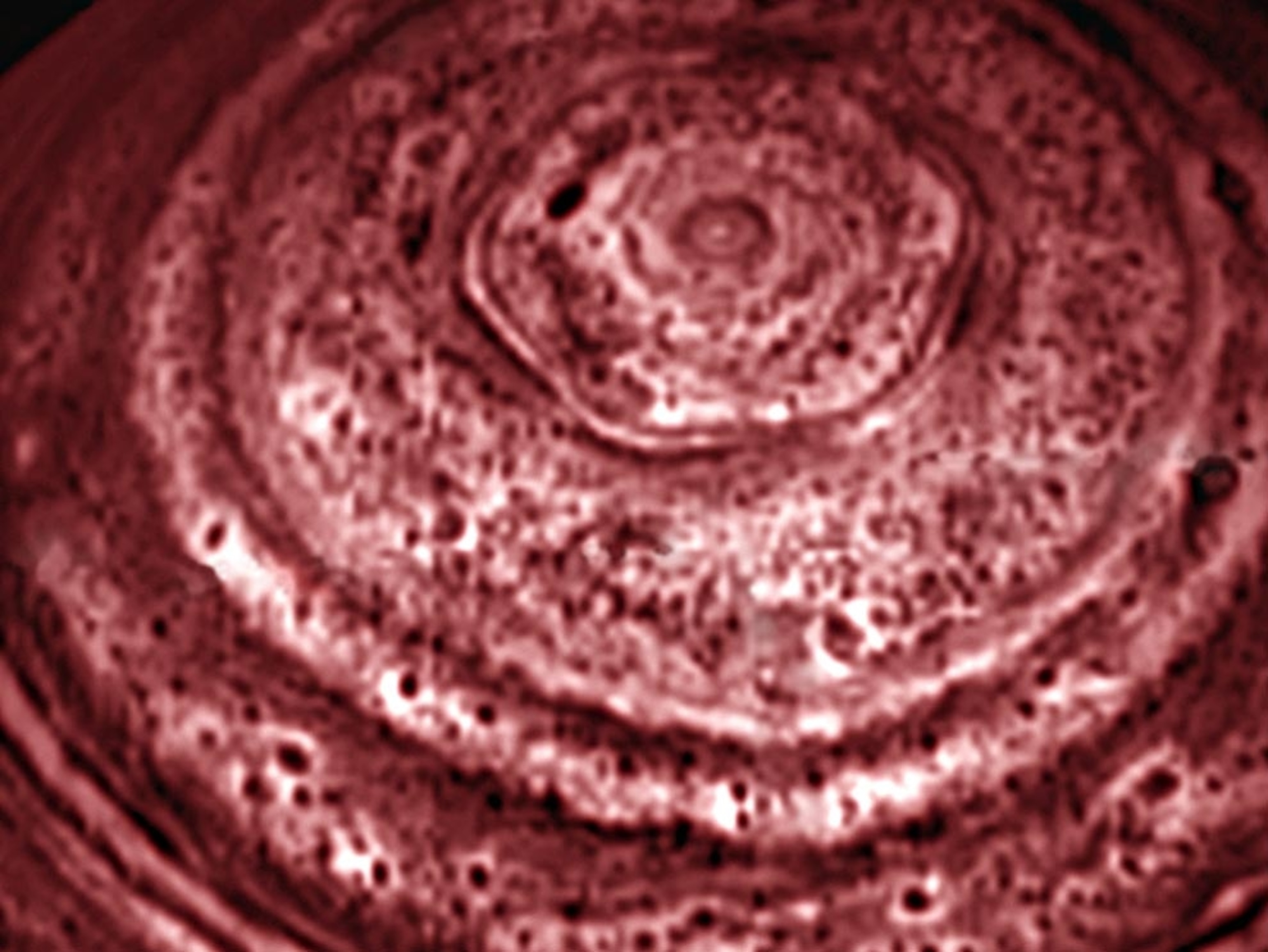 Saturn's north pole