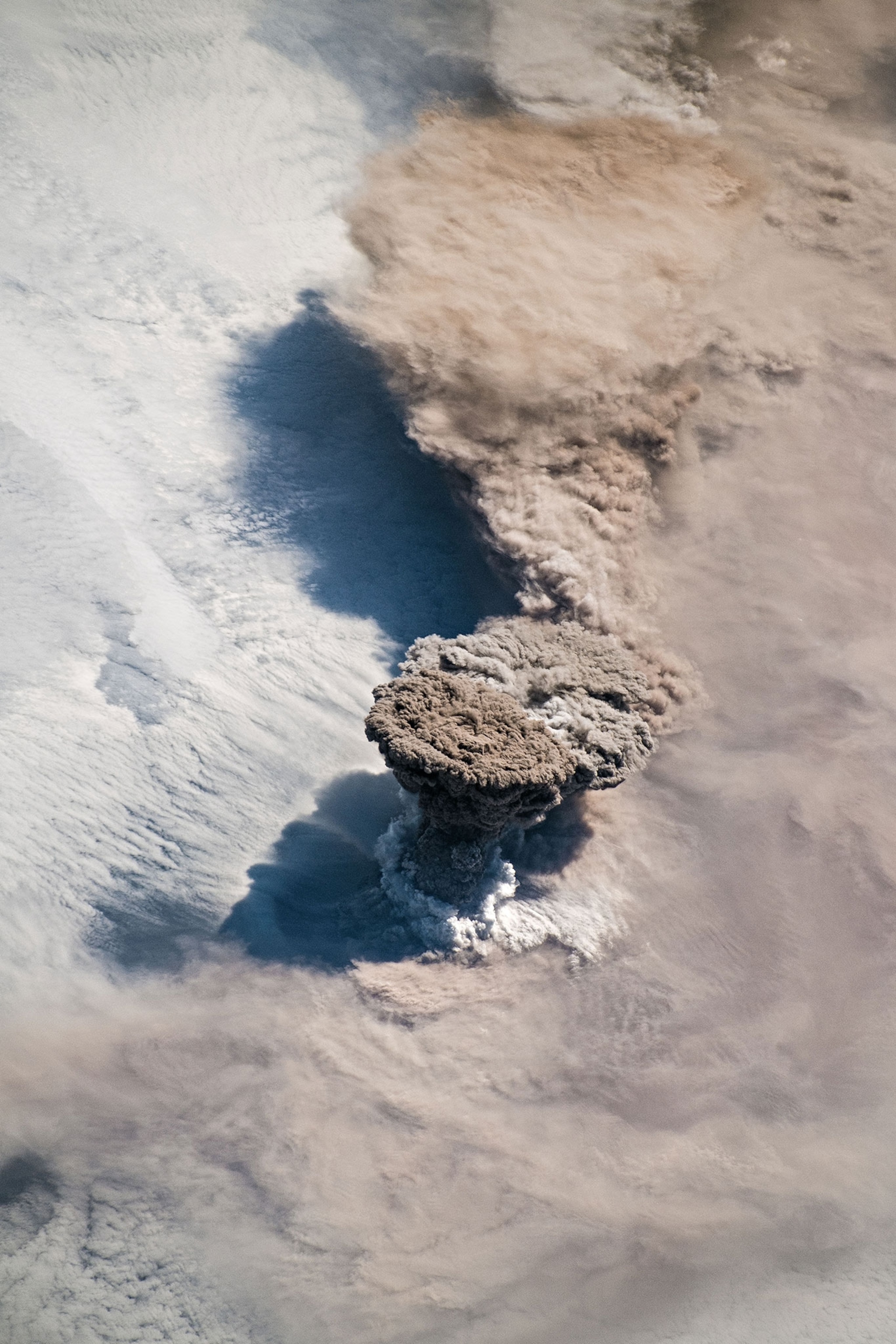 a volcano blast