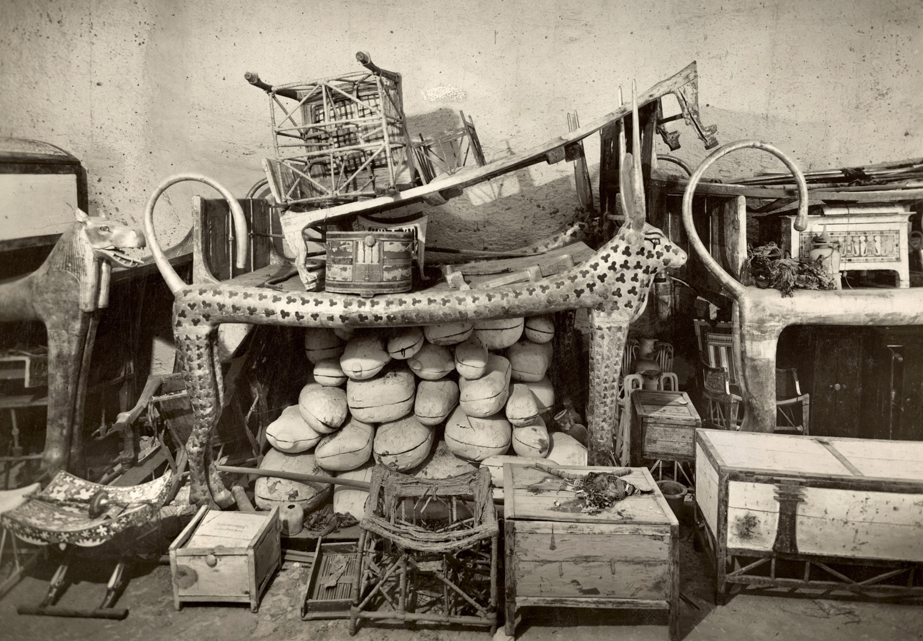 A scene of organized clutter in 1922.