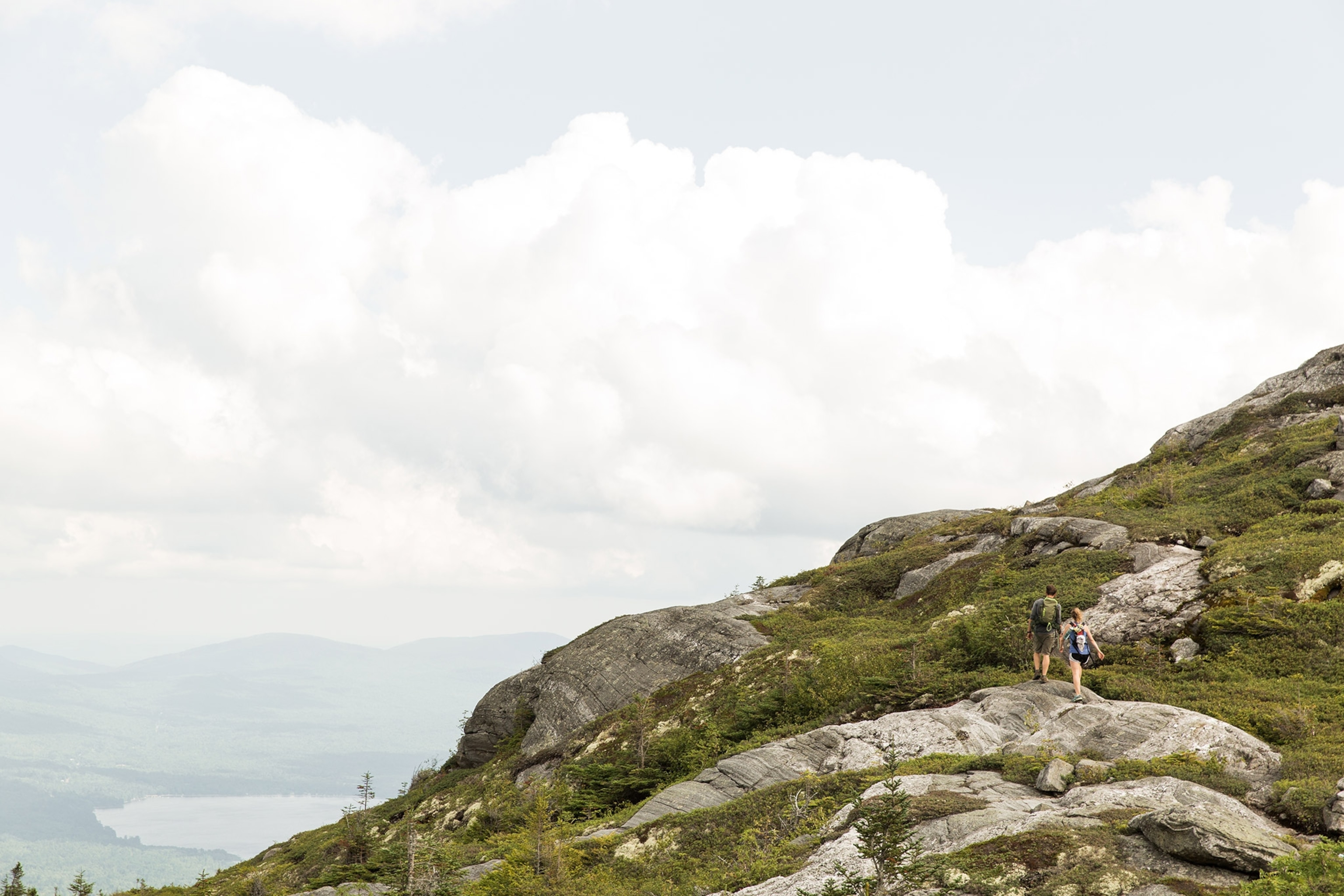 hikers on the Parker Ridge Trail in Maine