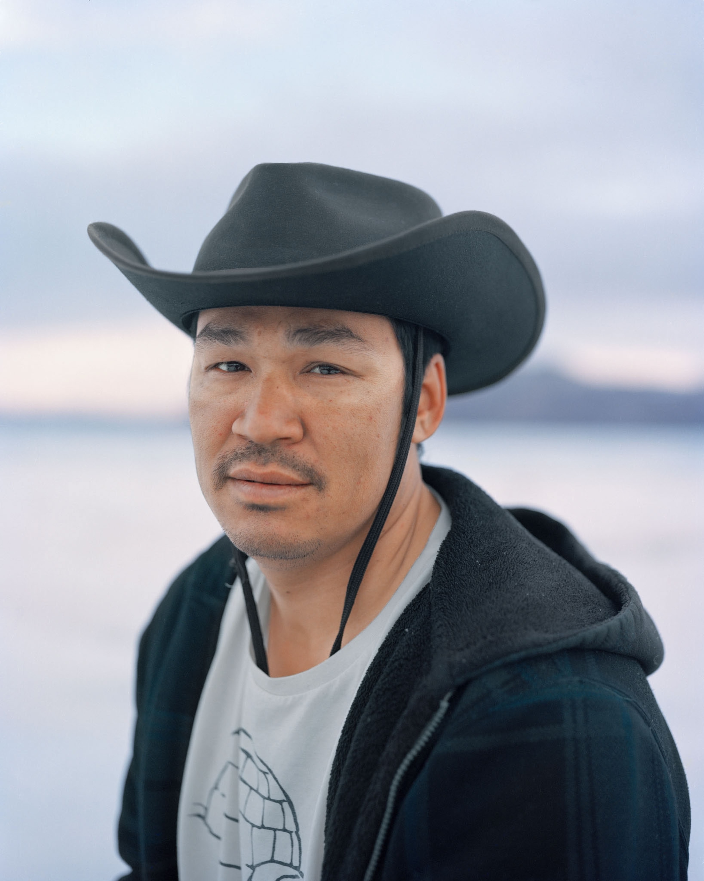 a person on a camping trip in the Canadian High Arctic
