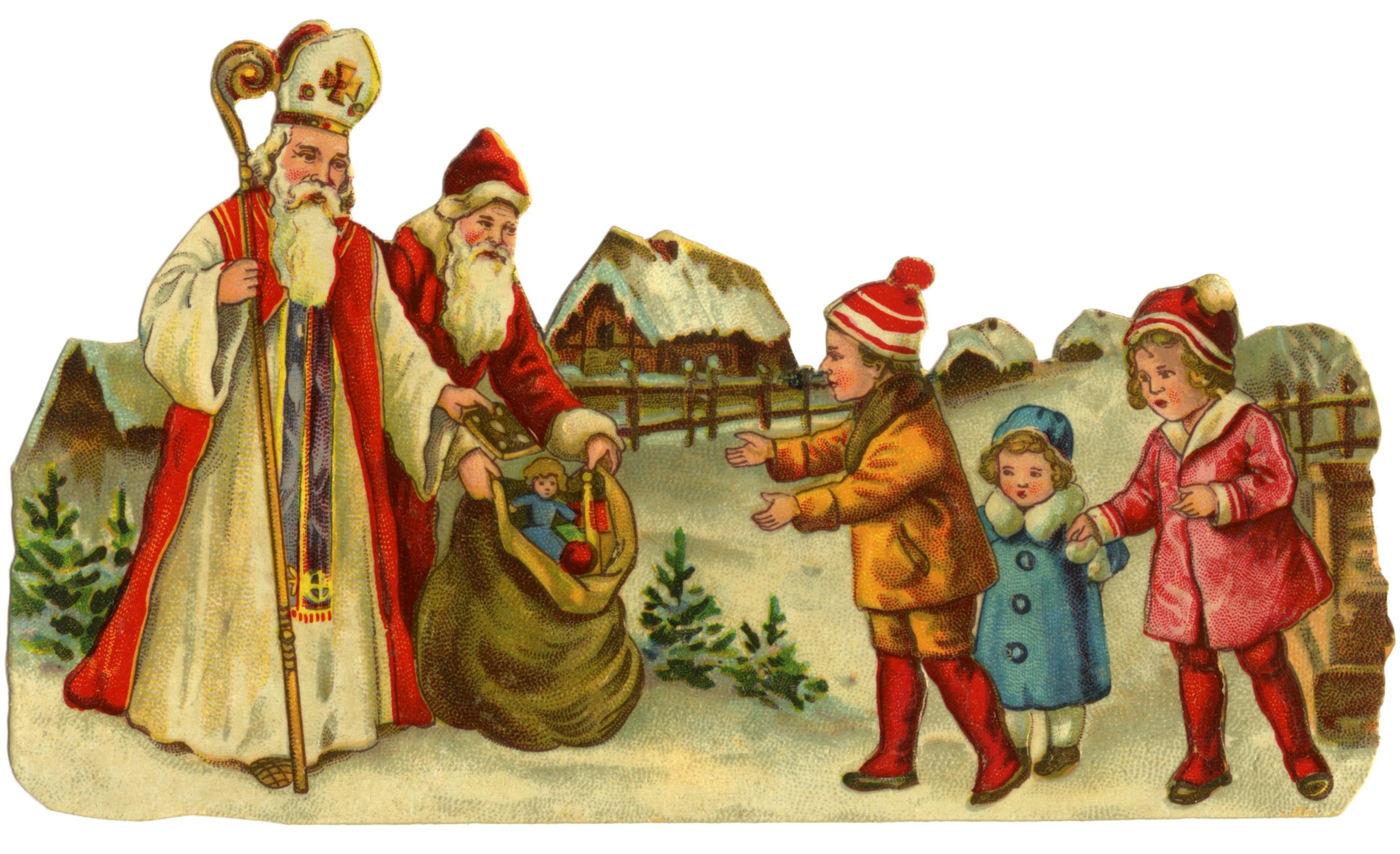Santa Claus, also known as Saint Nicholas