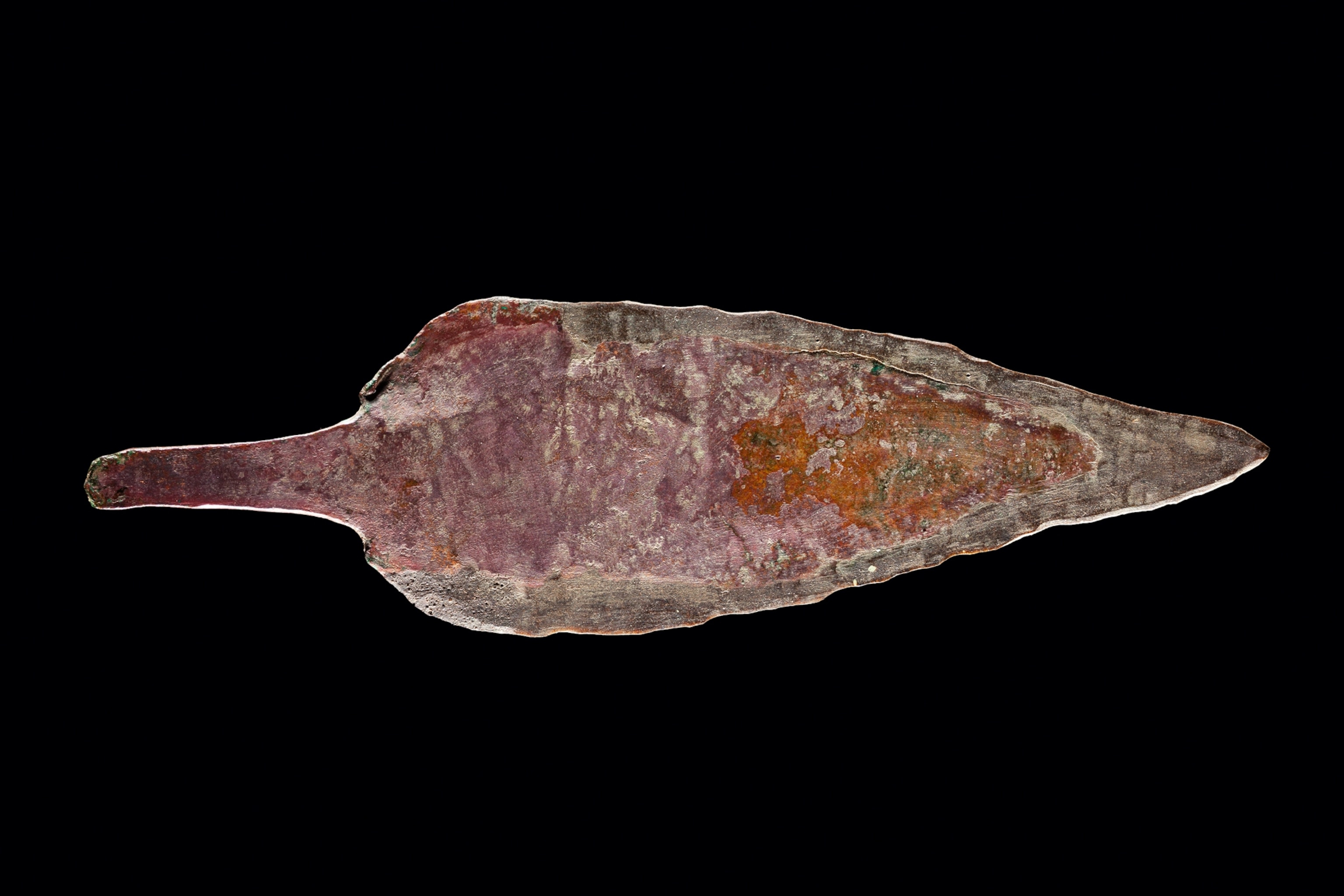 a corroded knife blade