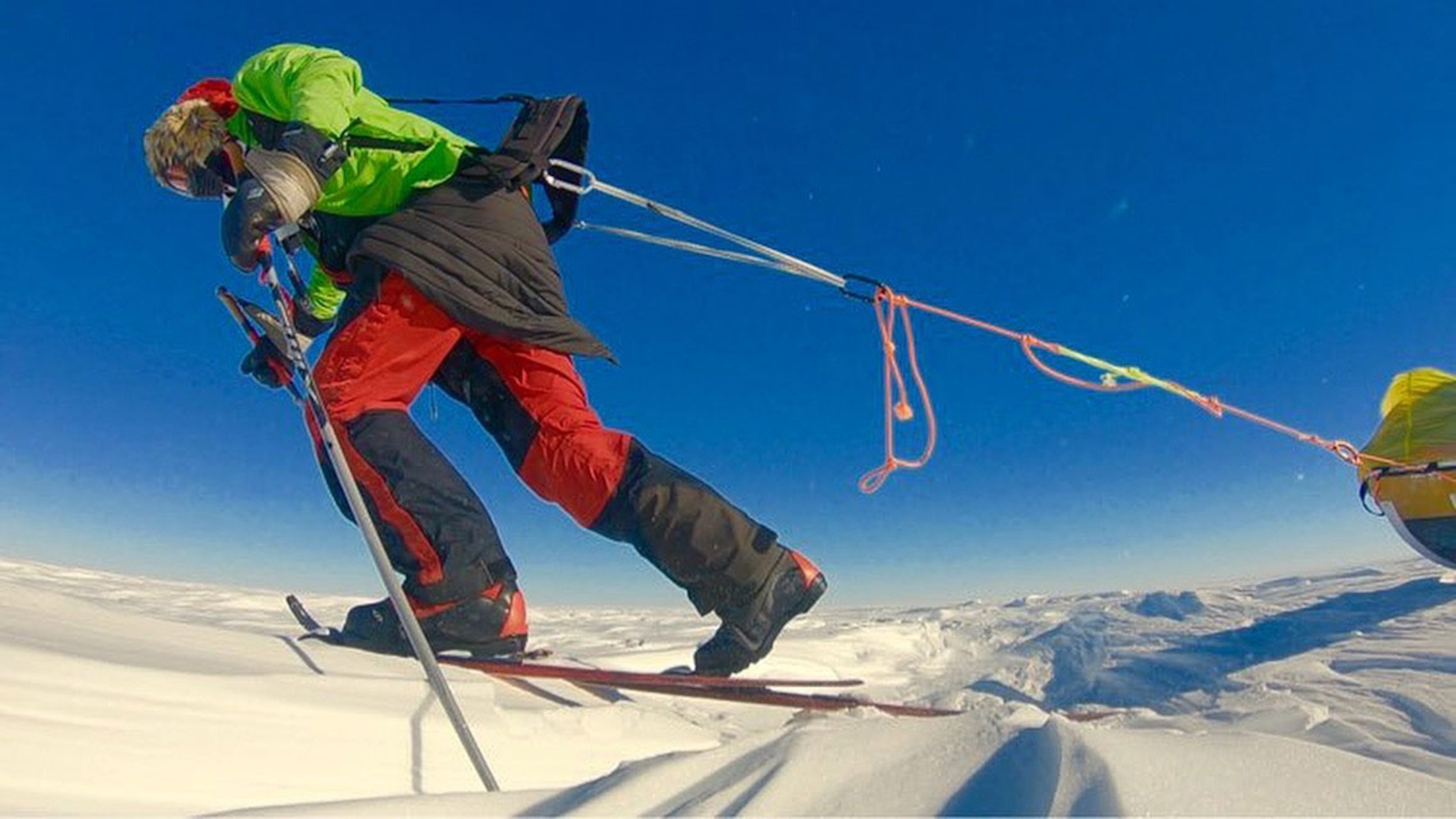 polar explorer Colin O'Brady in Antarctica