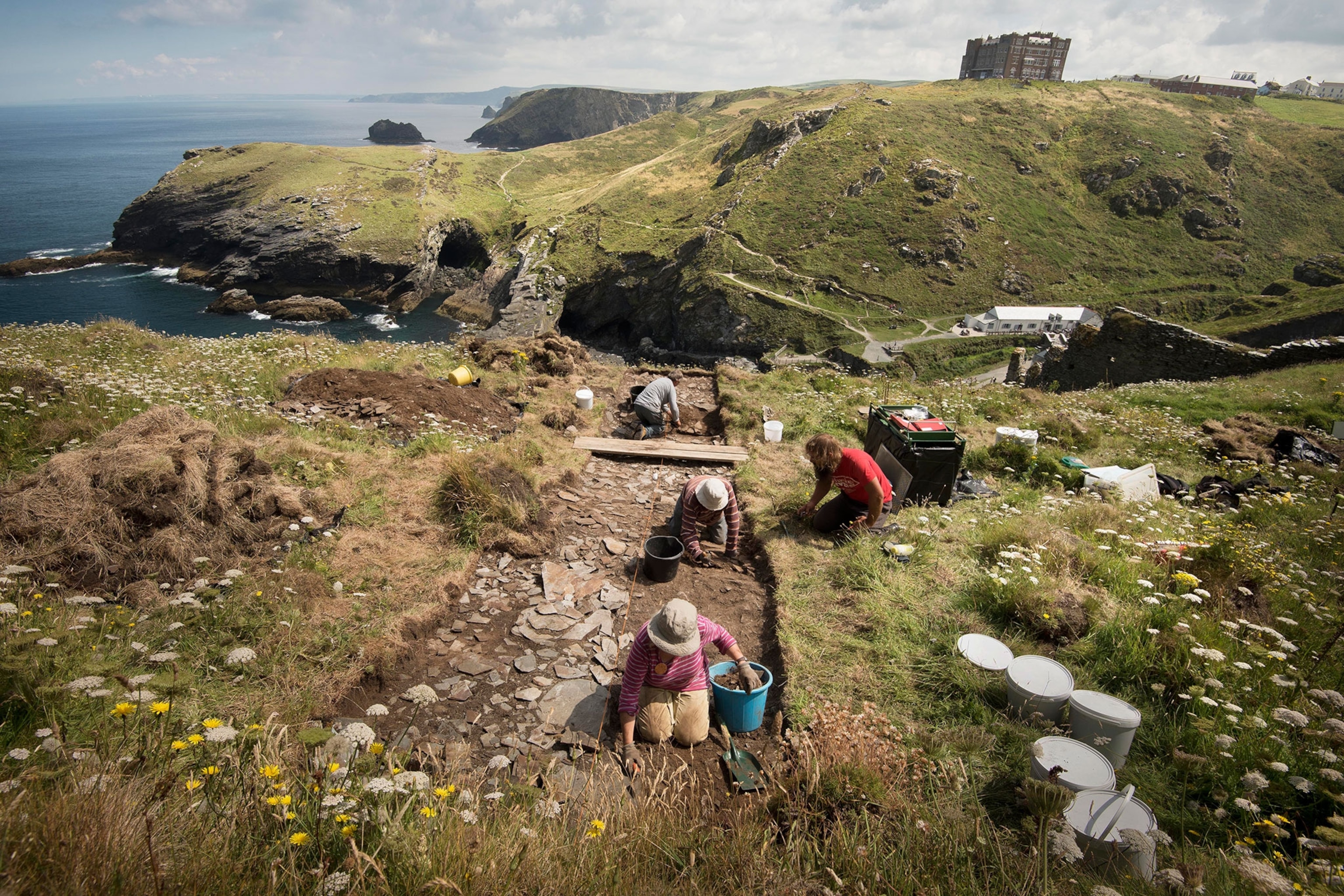 archaeological excavations at Tintagel