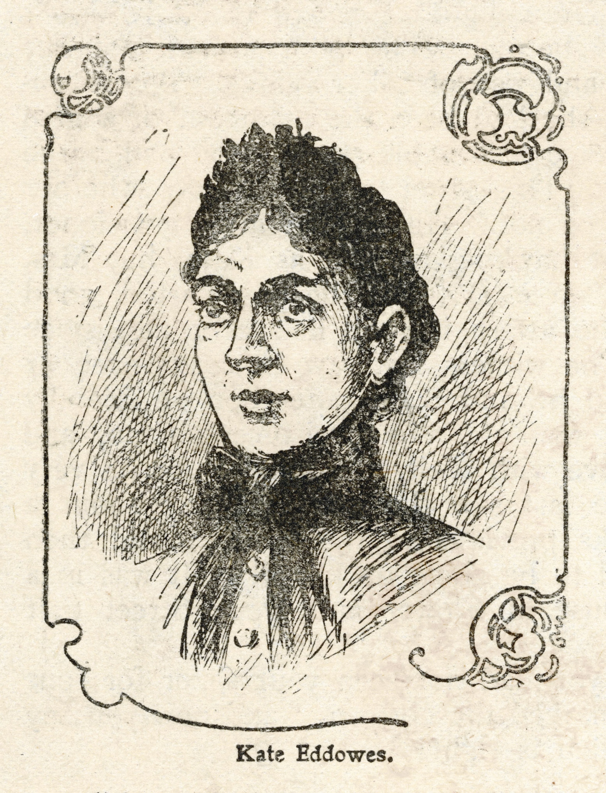 A sketch of Kate Eddowes.