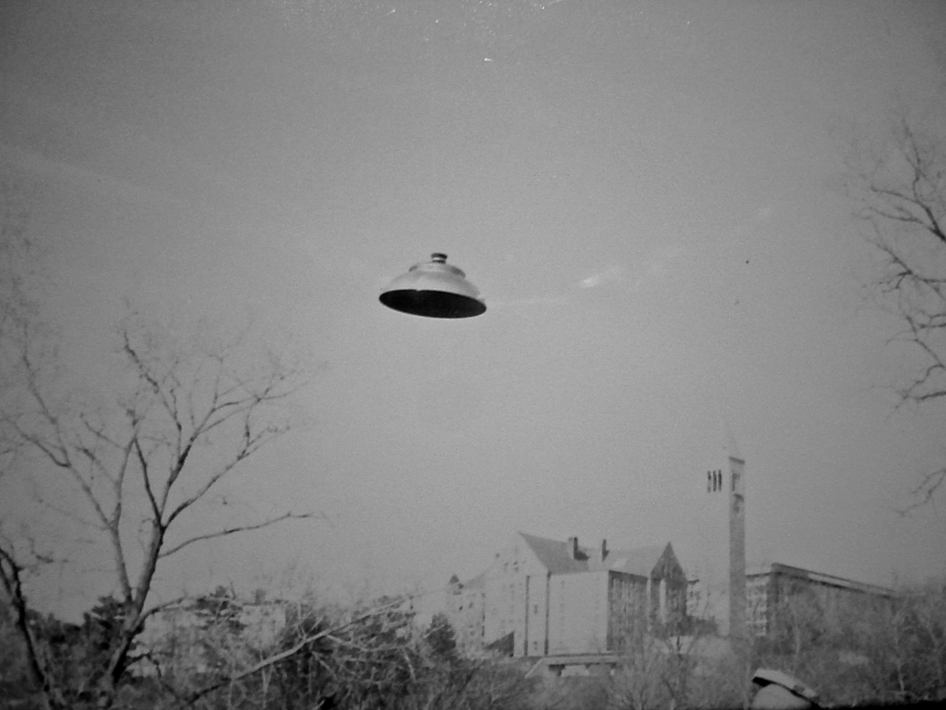 After a few minutes, the spacecraft turned east and flew over the Cornell campus*. (N. Drake)