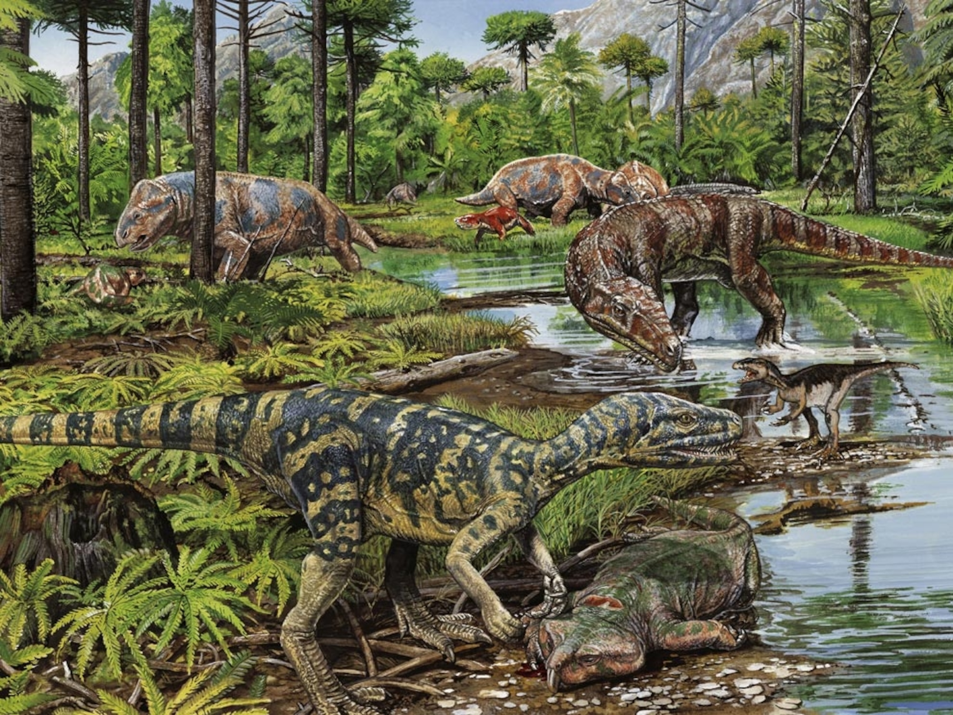 Image: Triassic dinosaurs