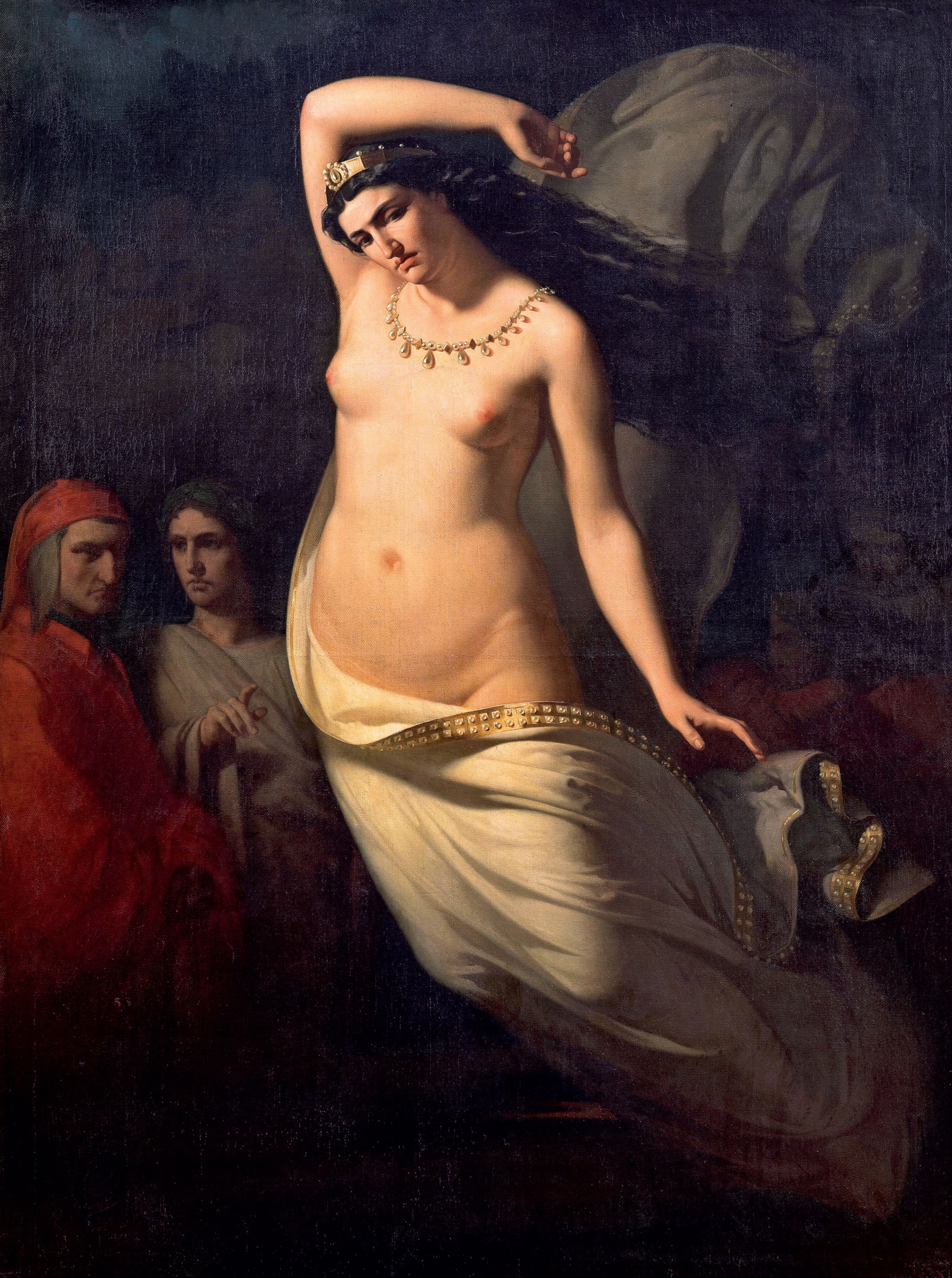 Seminude depiction of Semiramis