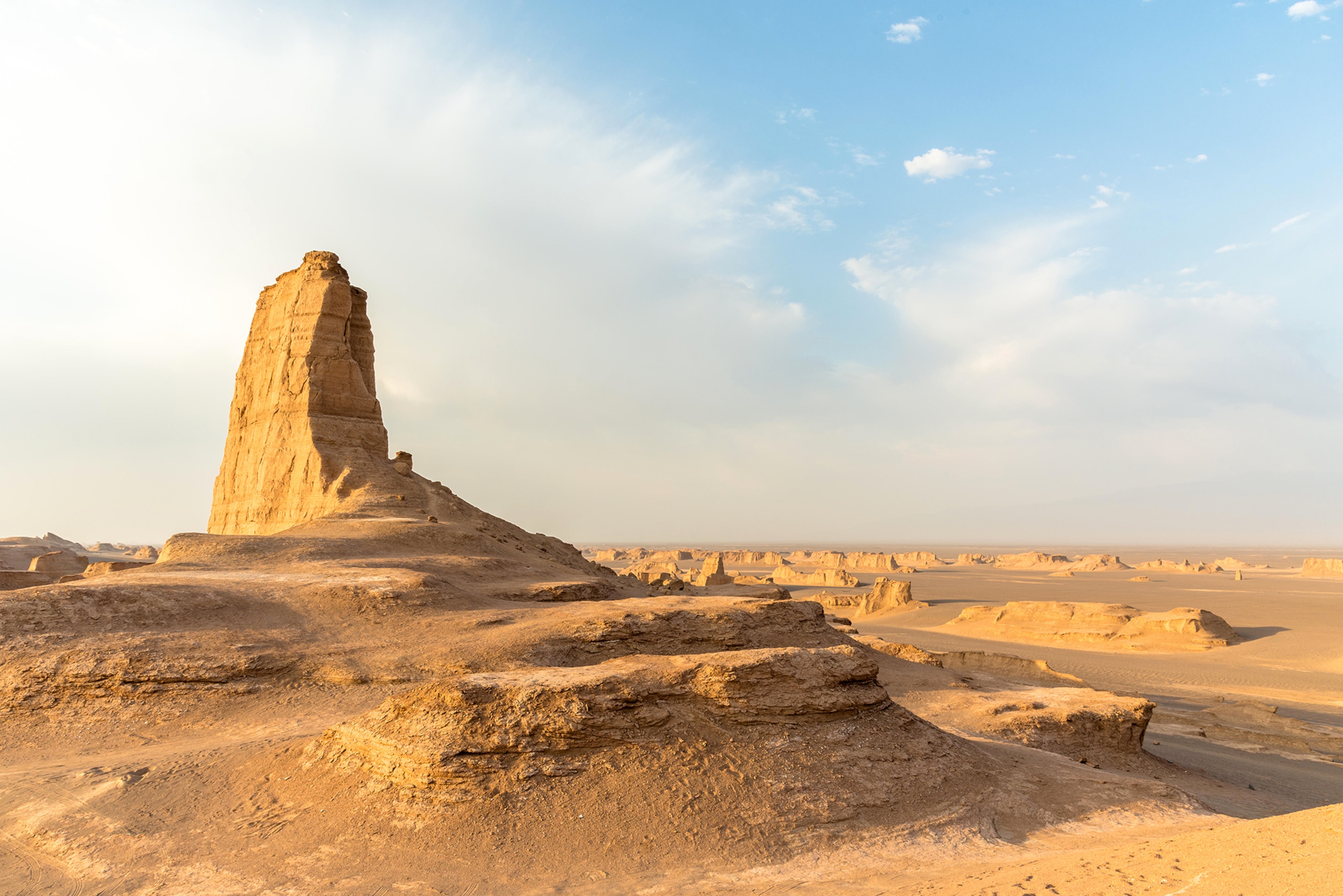 a rock formation in Dasht-e-Lut, Iran