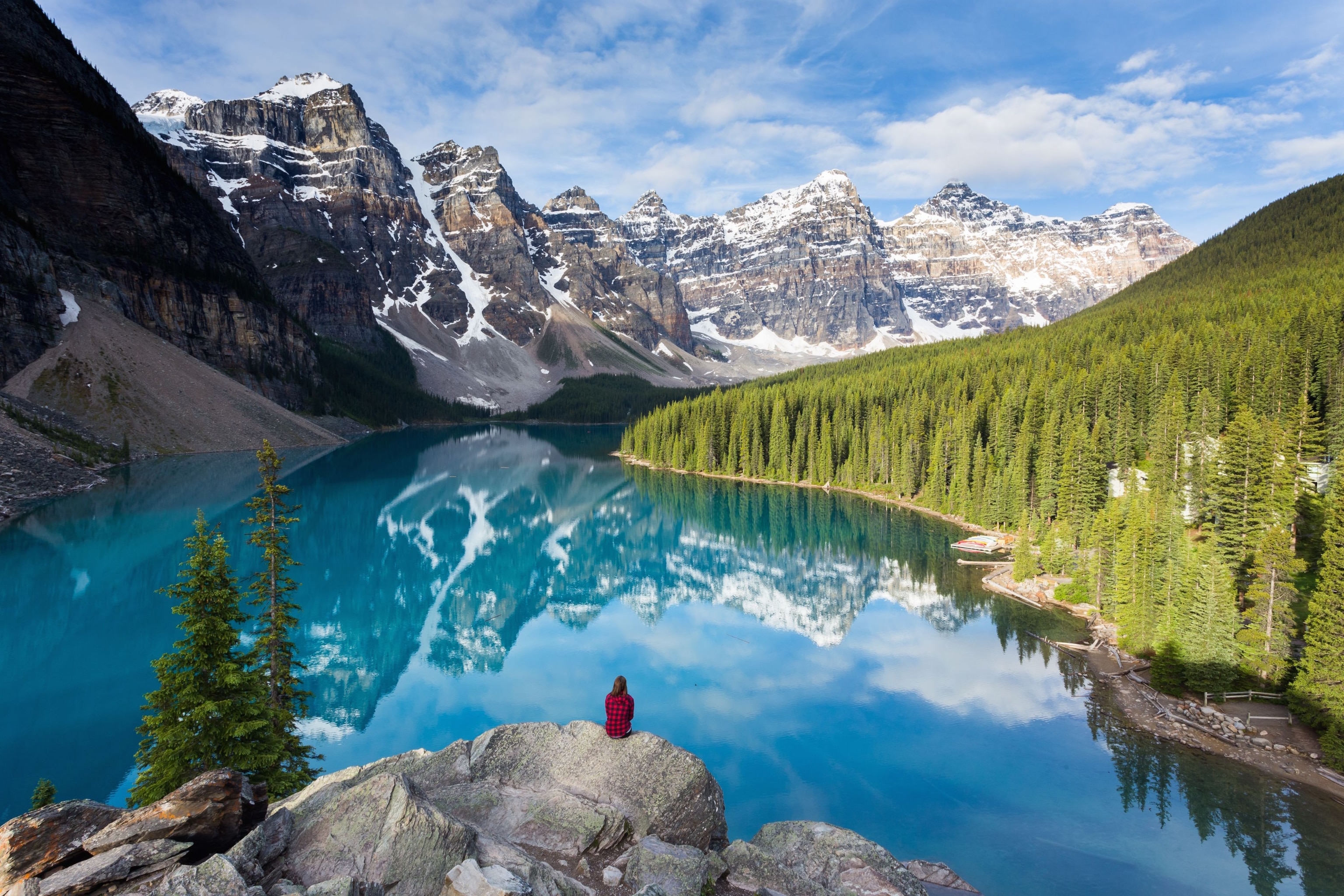 Moraine Lake in Alberta, Canada
