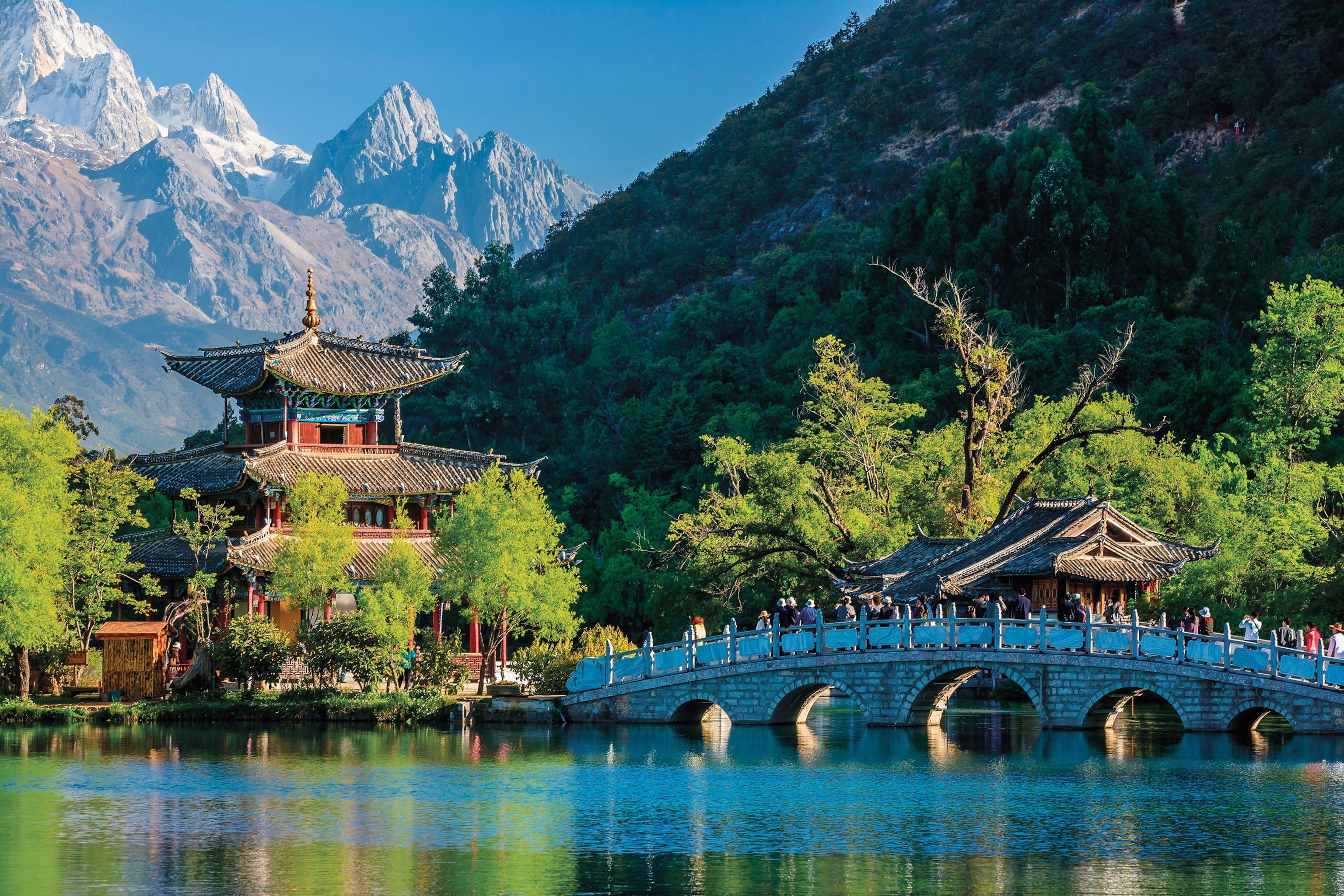 Black Dragon Pool Park in Yunnan Province, China