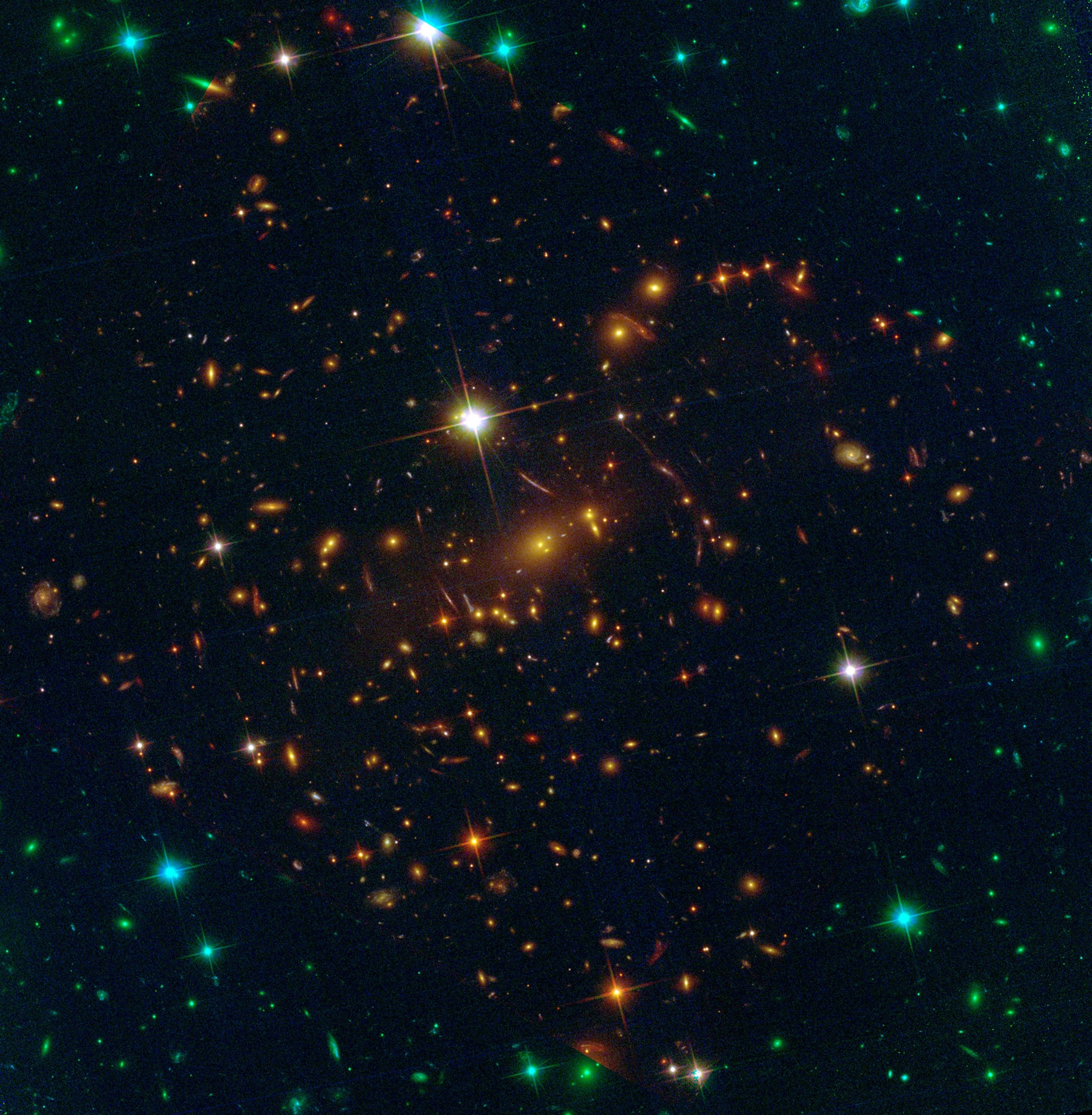 Hubble image of galaxy cluster SMACS 0723