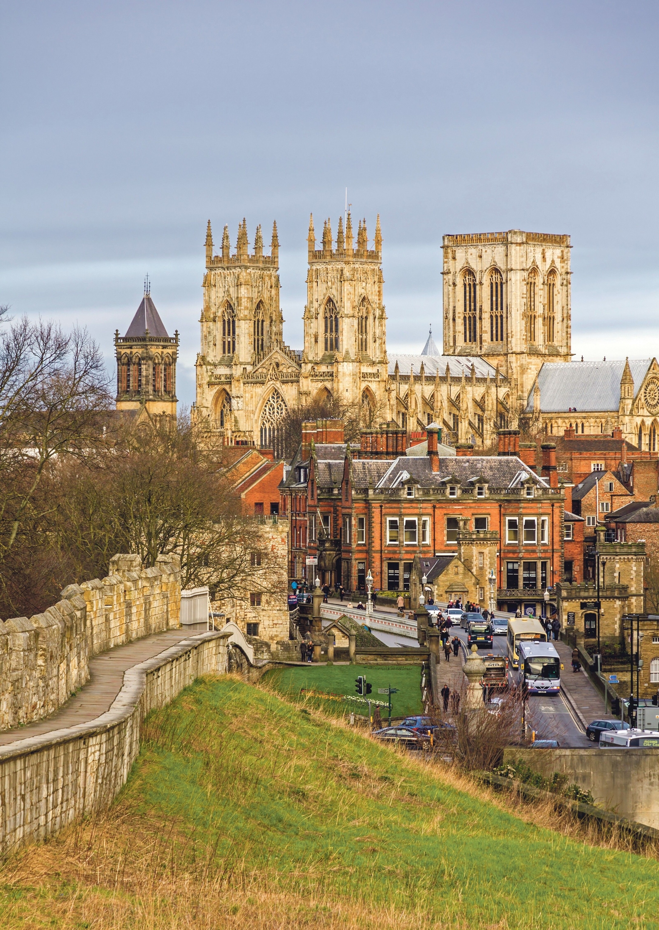 York Minister, the largest medieval cathedral in Northern Europe, overlooking the city.