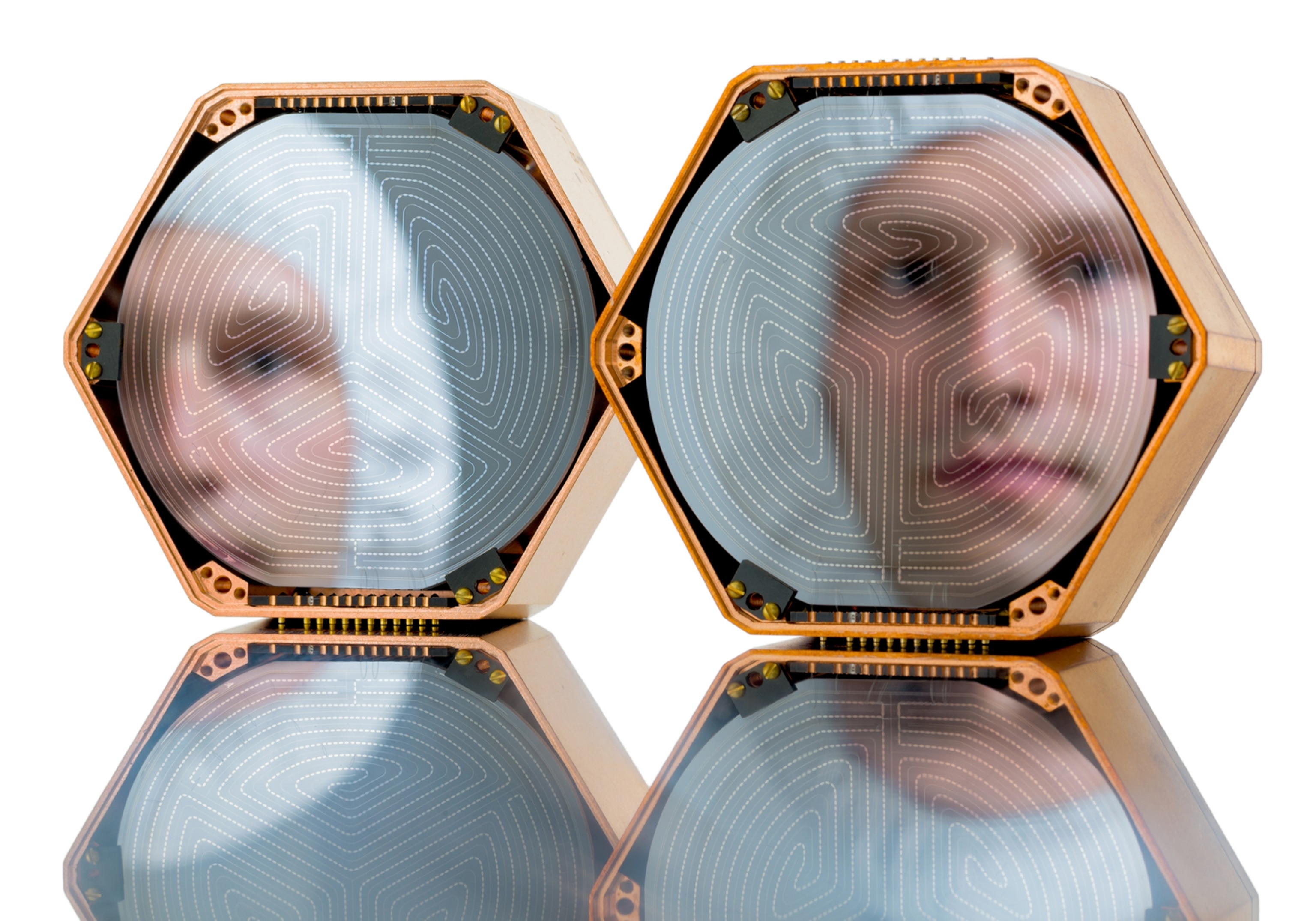 silicon disks created to register the subtle energy signal of dark matter particles