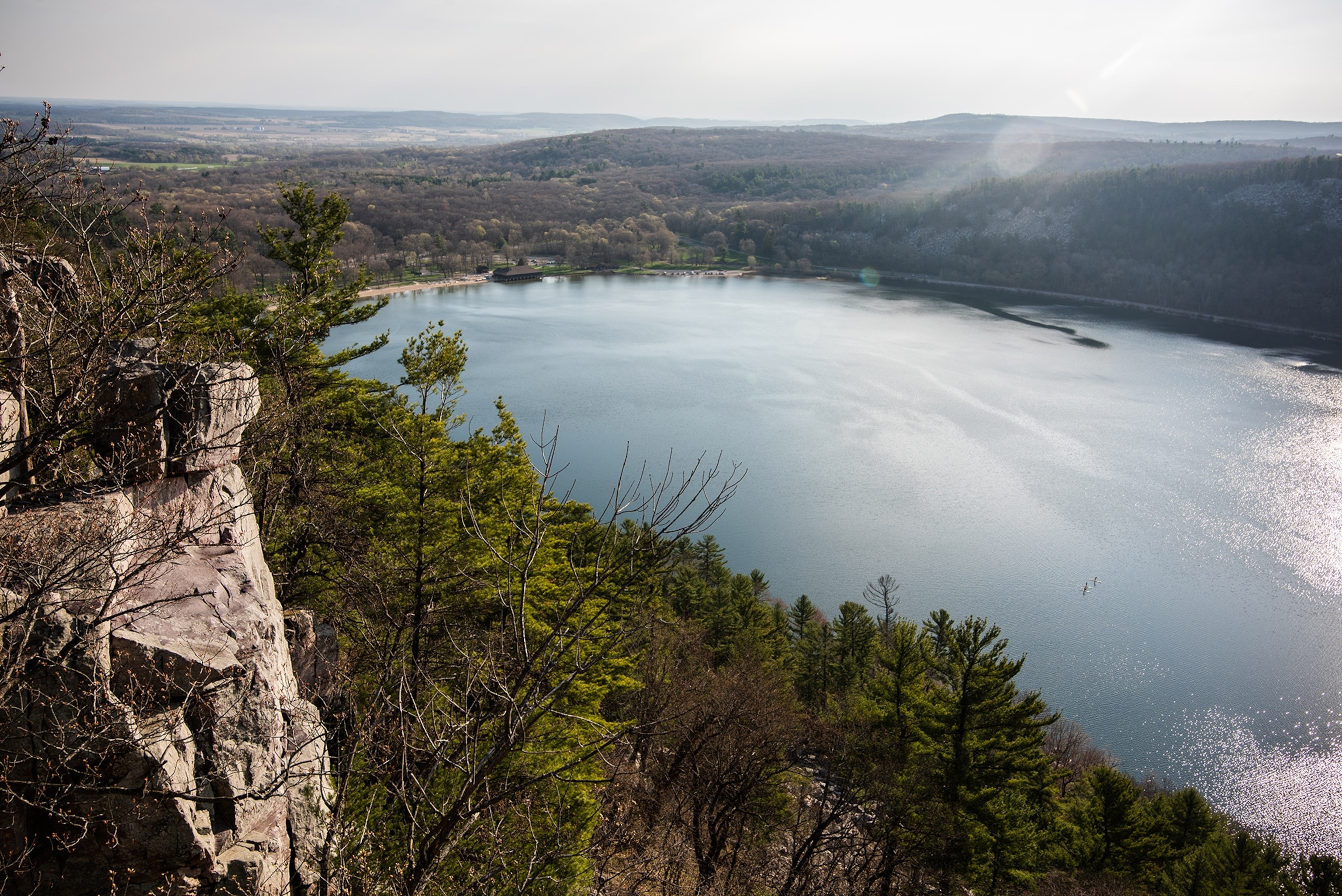the Devil's Lake portion the Ice Age Trail in Wisconsin