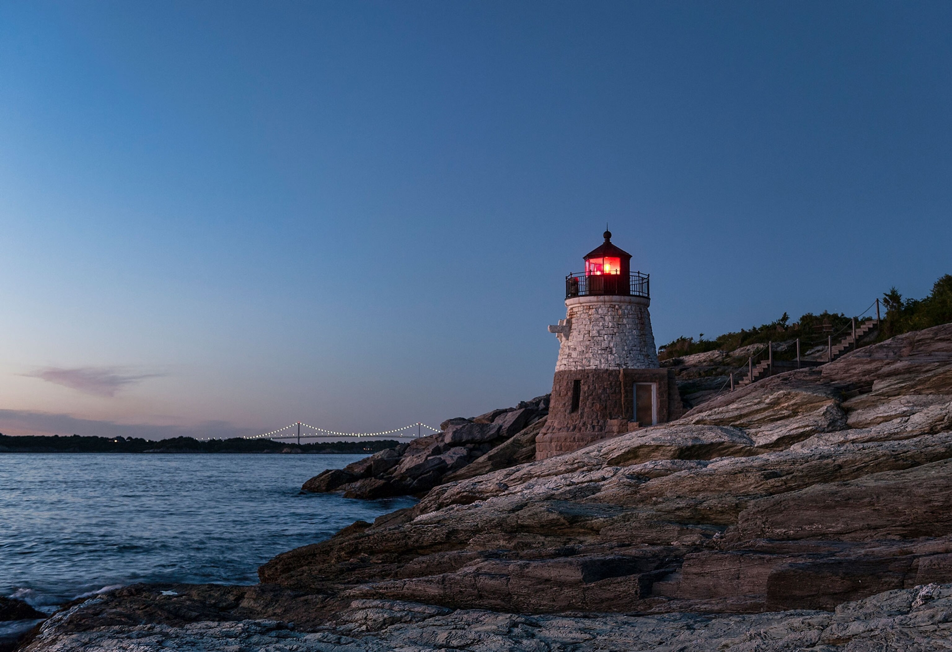 Castle Hill lighthouse in Rhode Island
