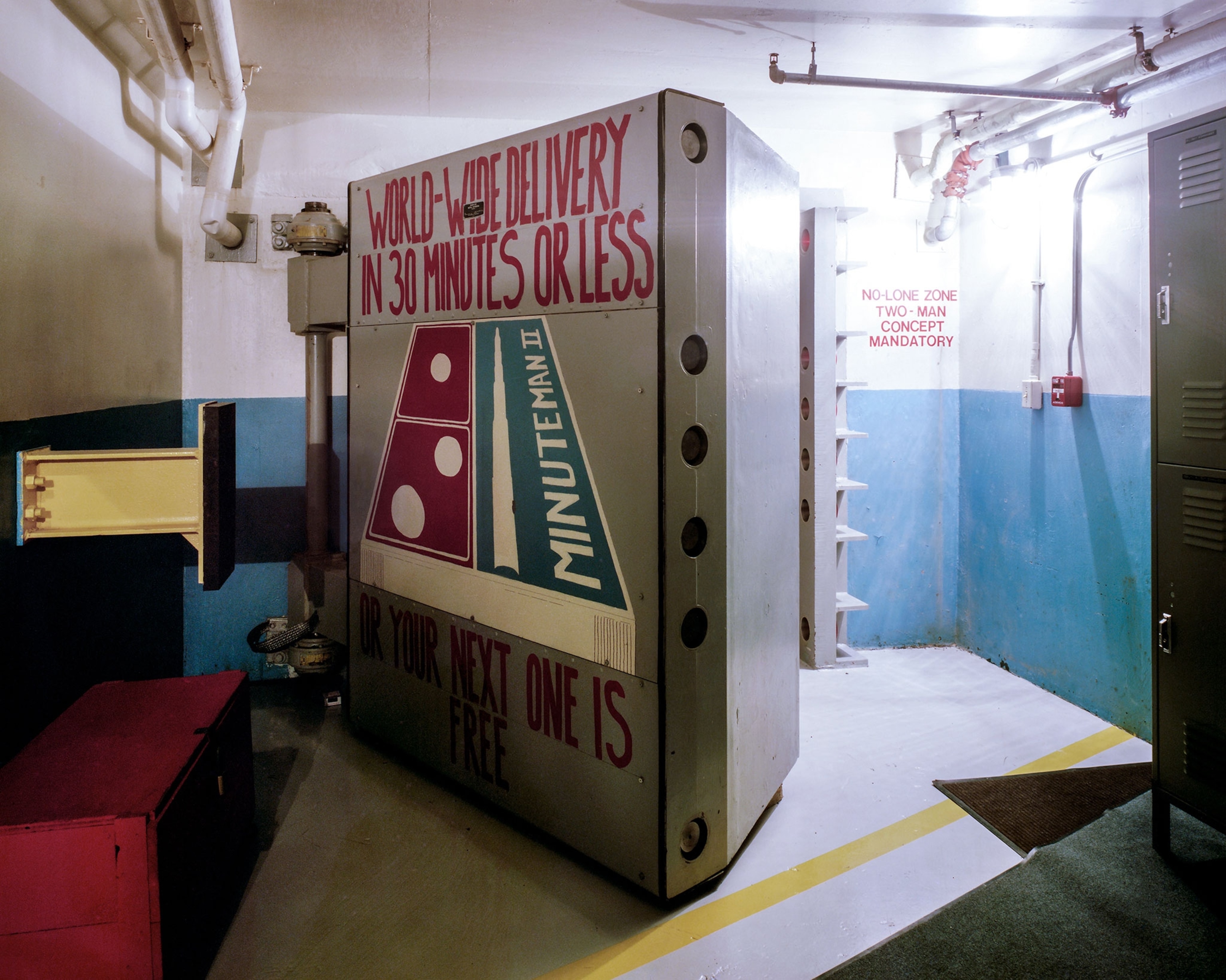 the blast door in the Miuteman Missile National Historic Site
