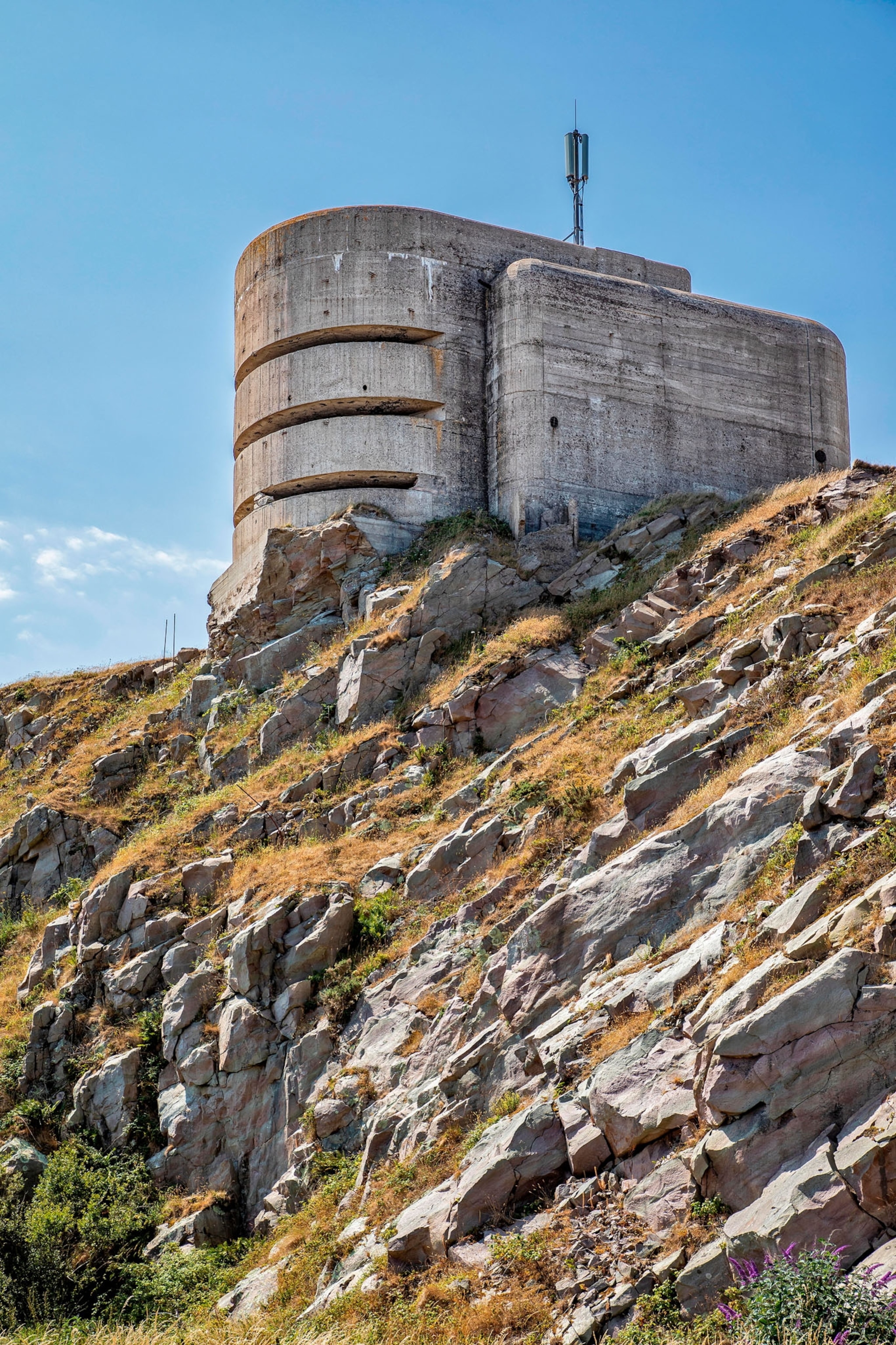 concrete tower.