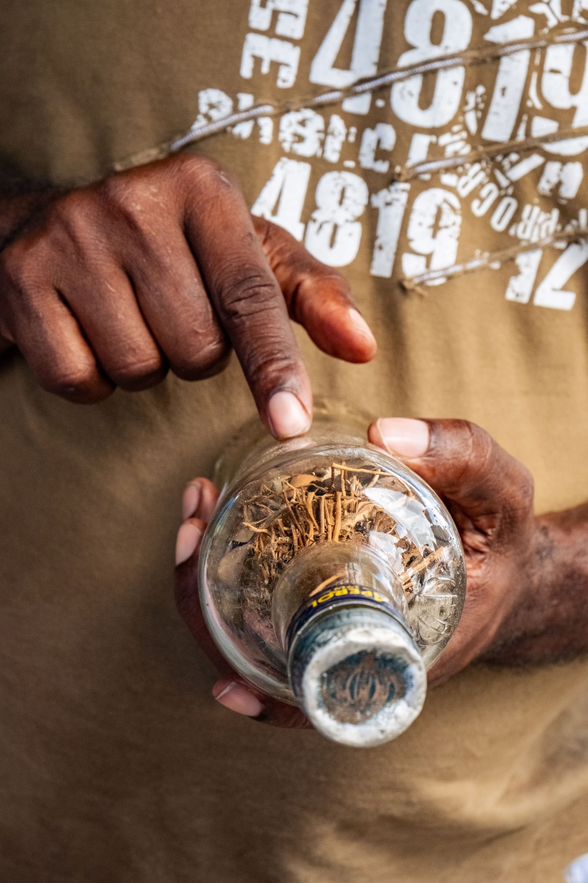 'Bush doctor’ Carlos Flores Garden sells traditional herbs and medicines at a stall by the Parque Municipal.