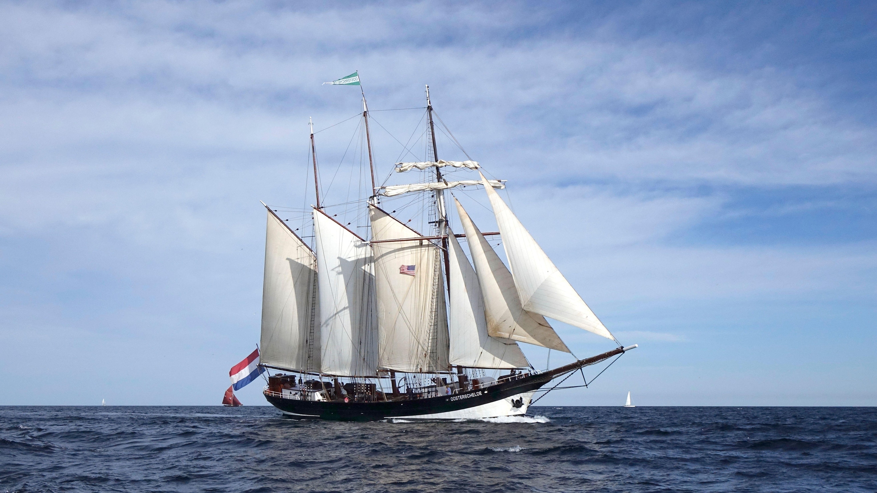 Dutch tall ship sailing