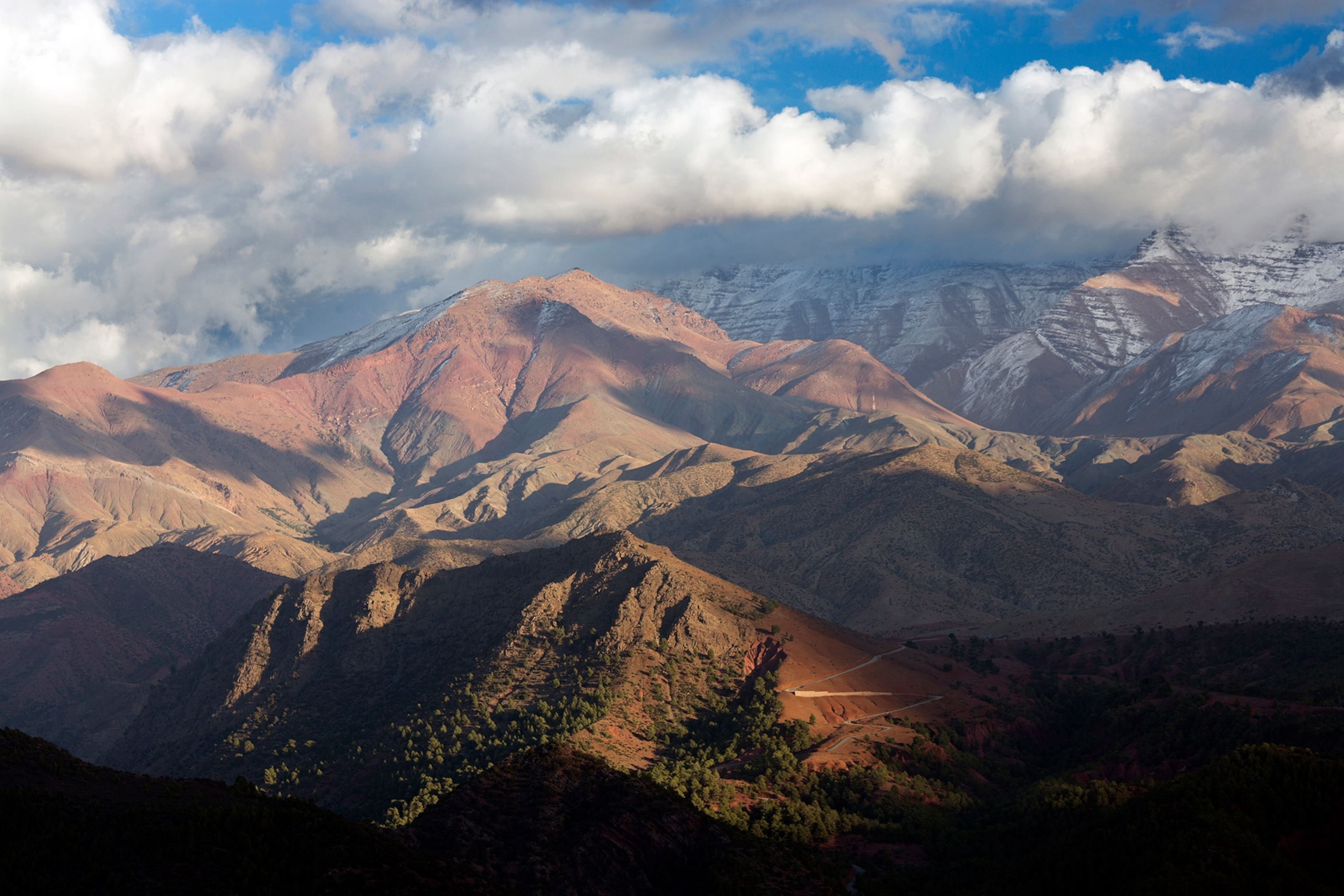 the Atlas Mountains in Morocco