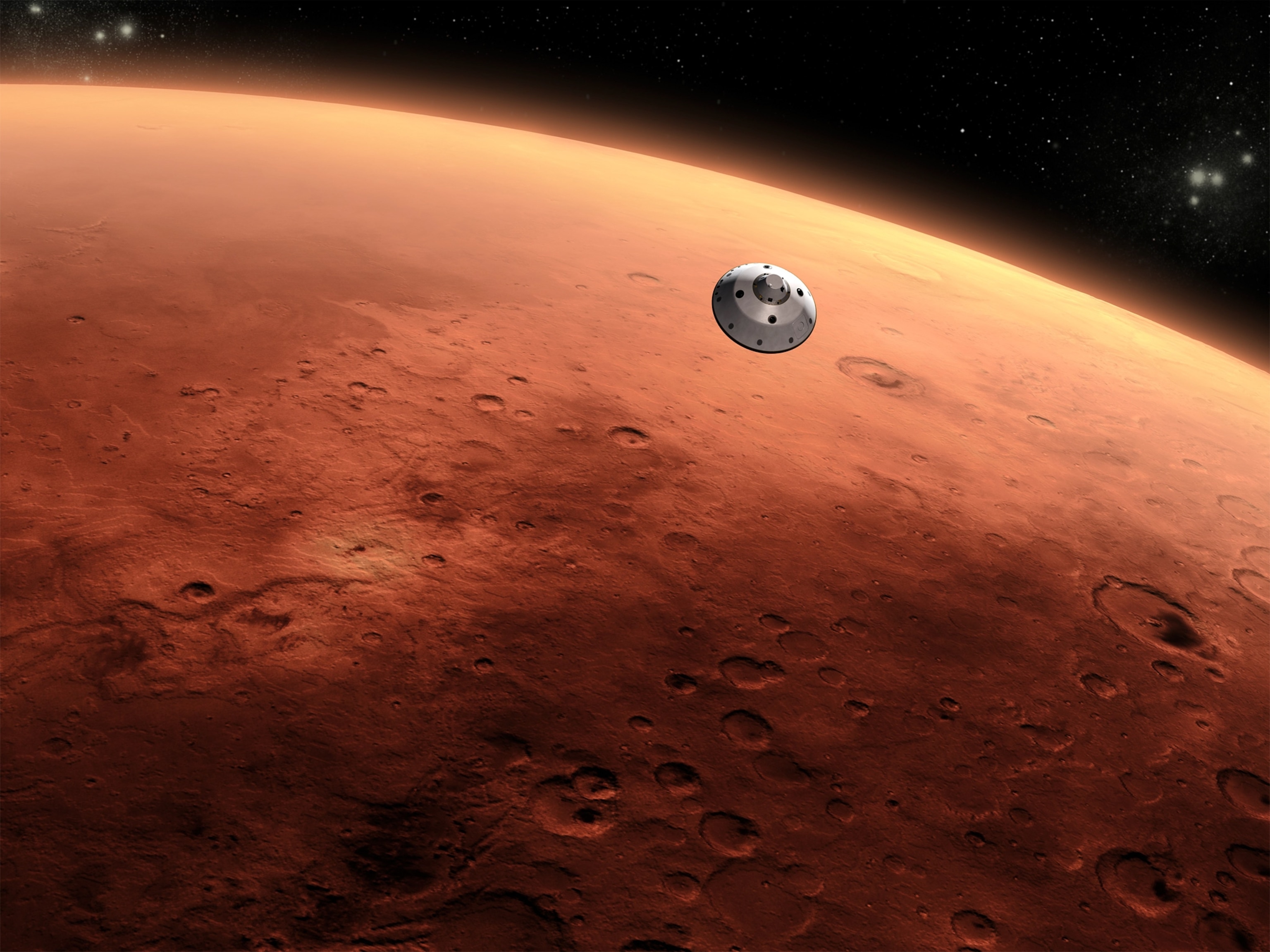 Mars rover landing picture: NASA's Curiosity (Mars Science Laboratory) approaches Mars