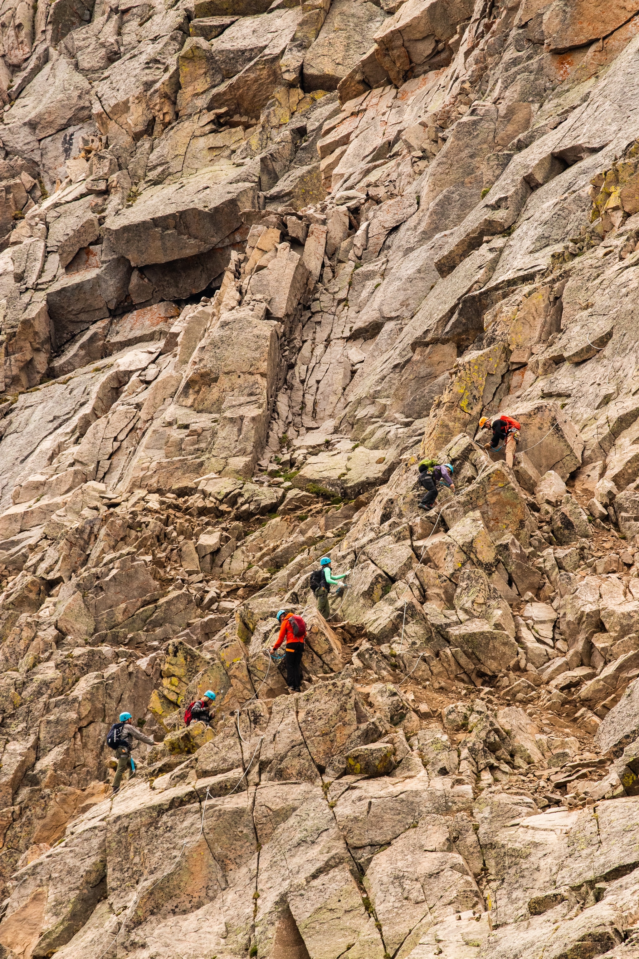 Guests enjoy the highest Via Ferrata in North America at Arapahoe Basin Ski Area
