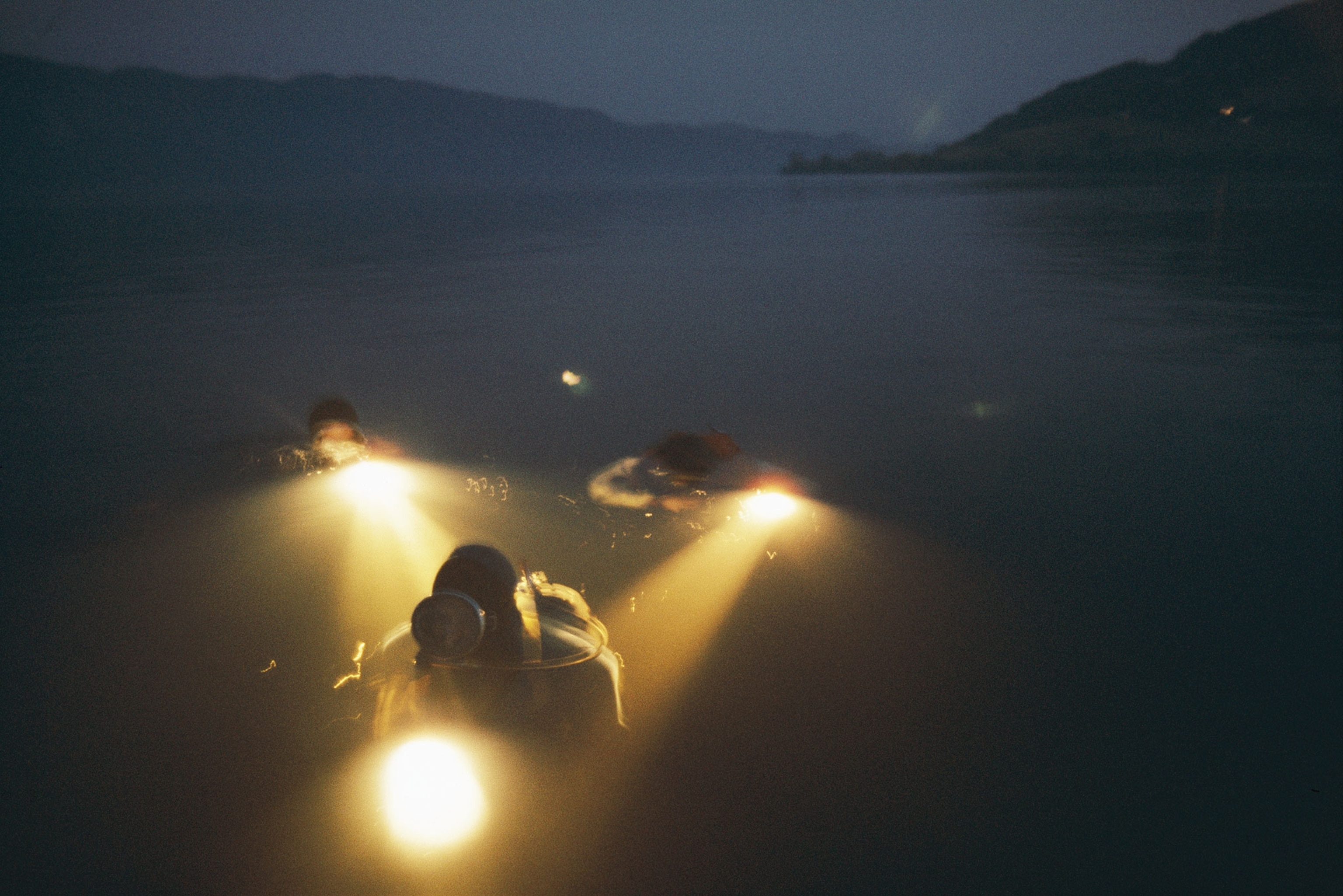 An image of divers looking for the Loch Ness Monster
