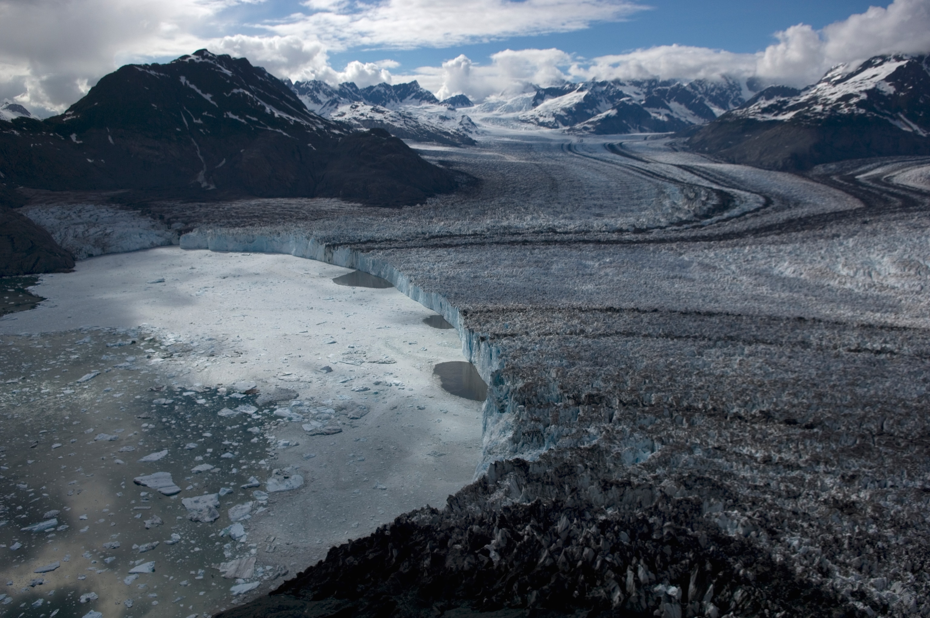 Matanuska Glacier, on northern side of Chugach Range in Alaska