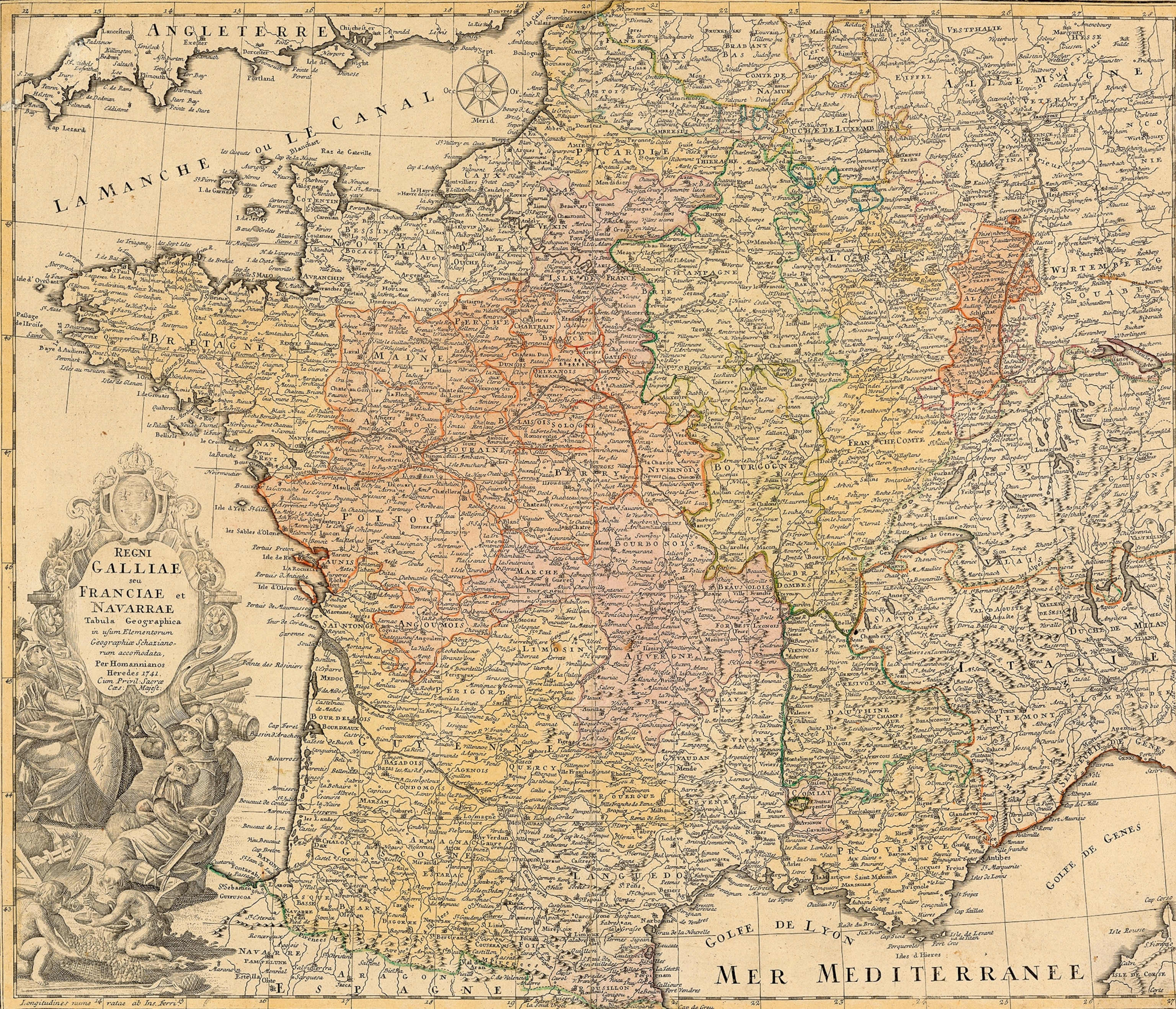 The historical region of Gévaudan, with its capital in the cathedral city of Mende, can be found on old documents (such as the 19th-century map, above).