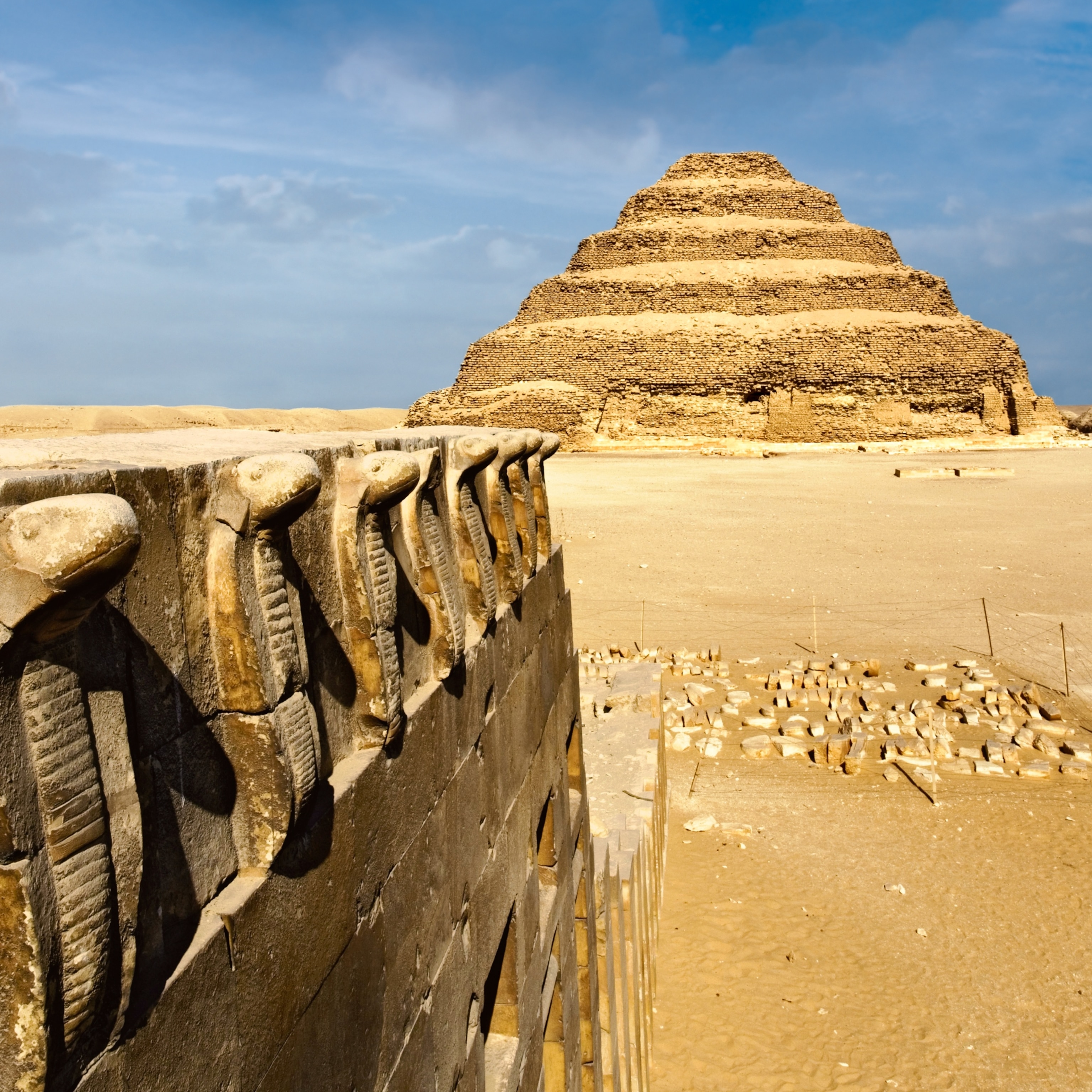 Djoser's step pyramid in Saqqara