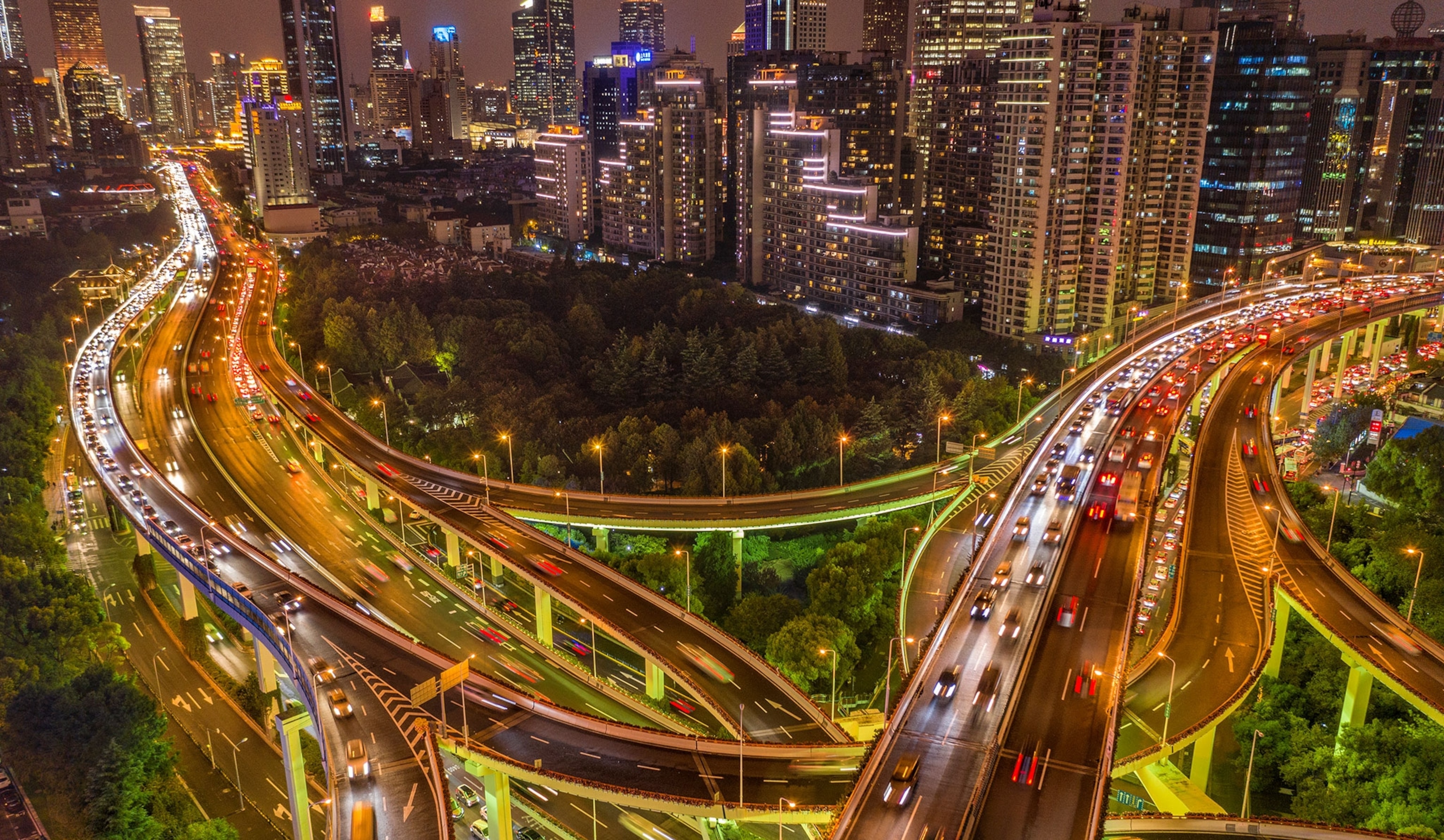 traffic at night